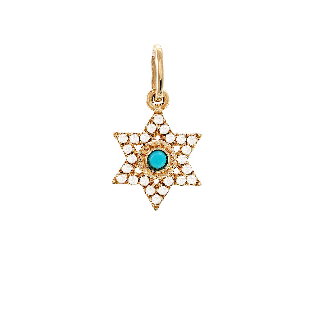 Star Diamond Turquoise Pendant