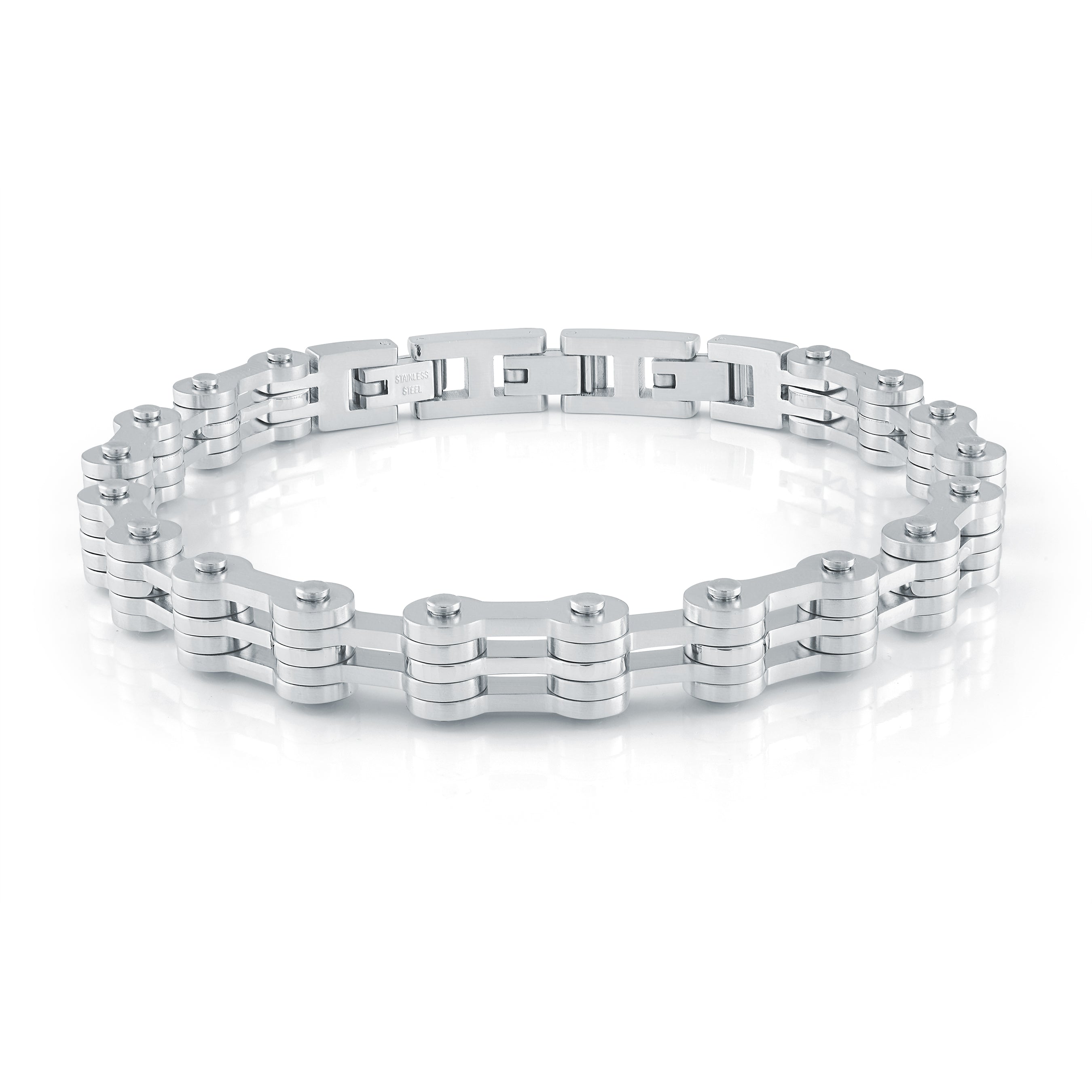 Bike Link Steel Bracelet