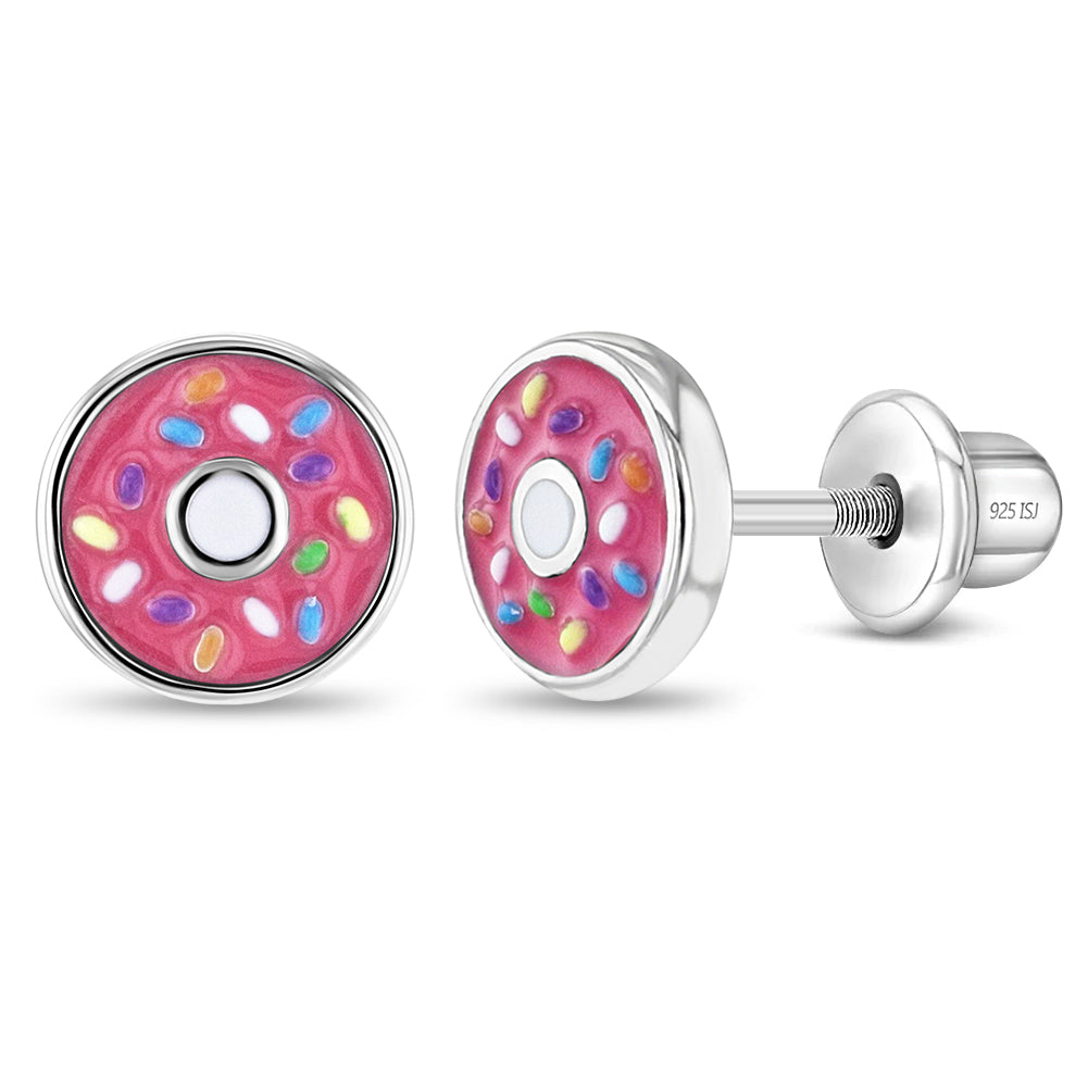 Kids Sprinkles Donut Earrings