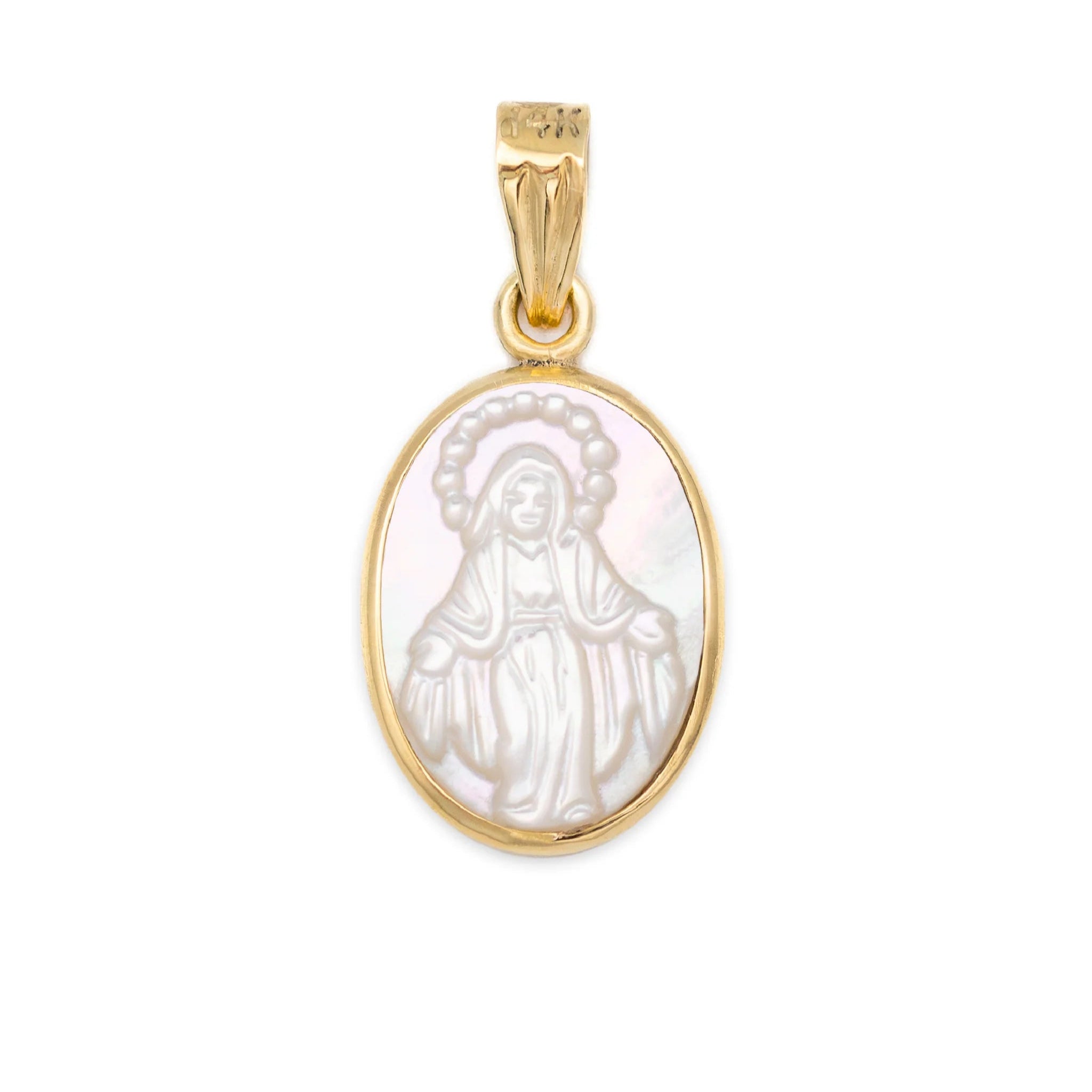 Oval Mother Pearl 14MM Milagrosa Pendant