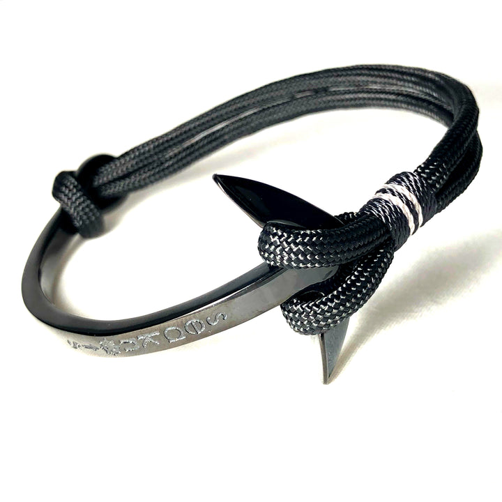 Half Anchor Bangle Steel Bracelet