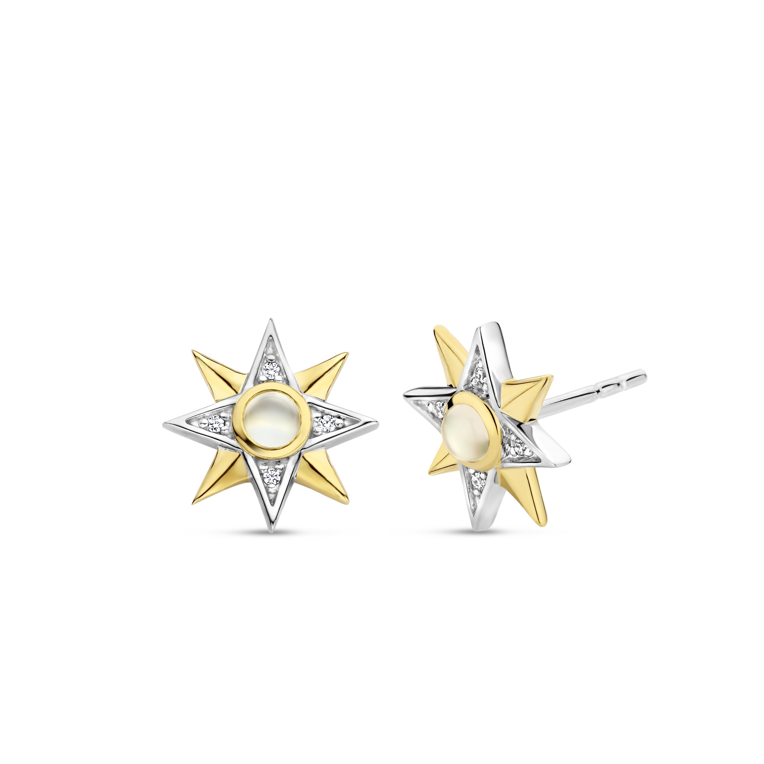 Star Compass Stud Earrings