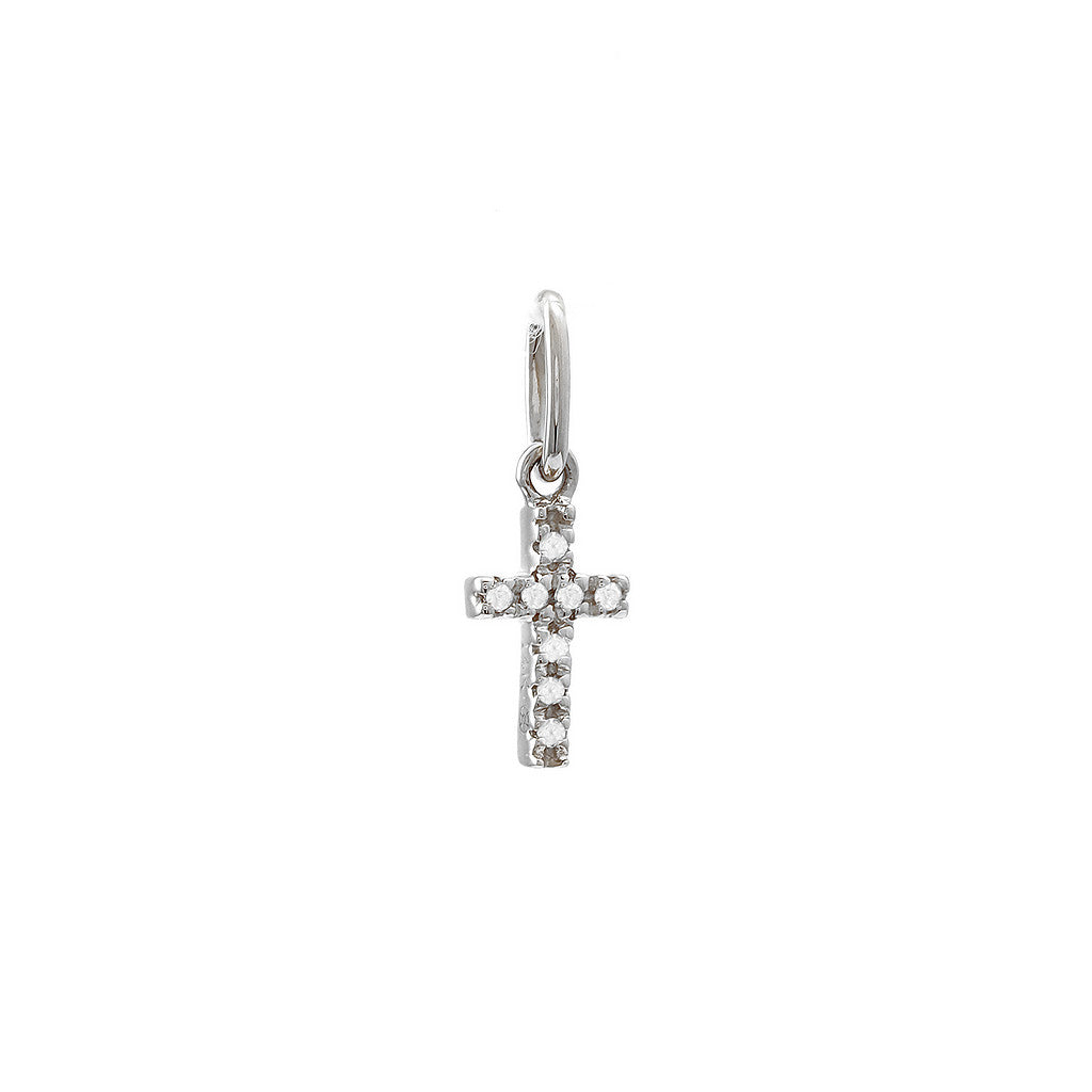 Cross Diamond Mini Pendant 14KW