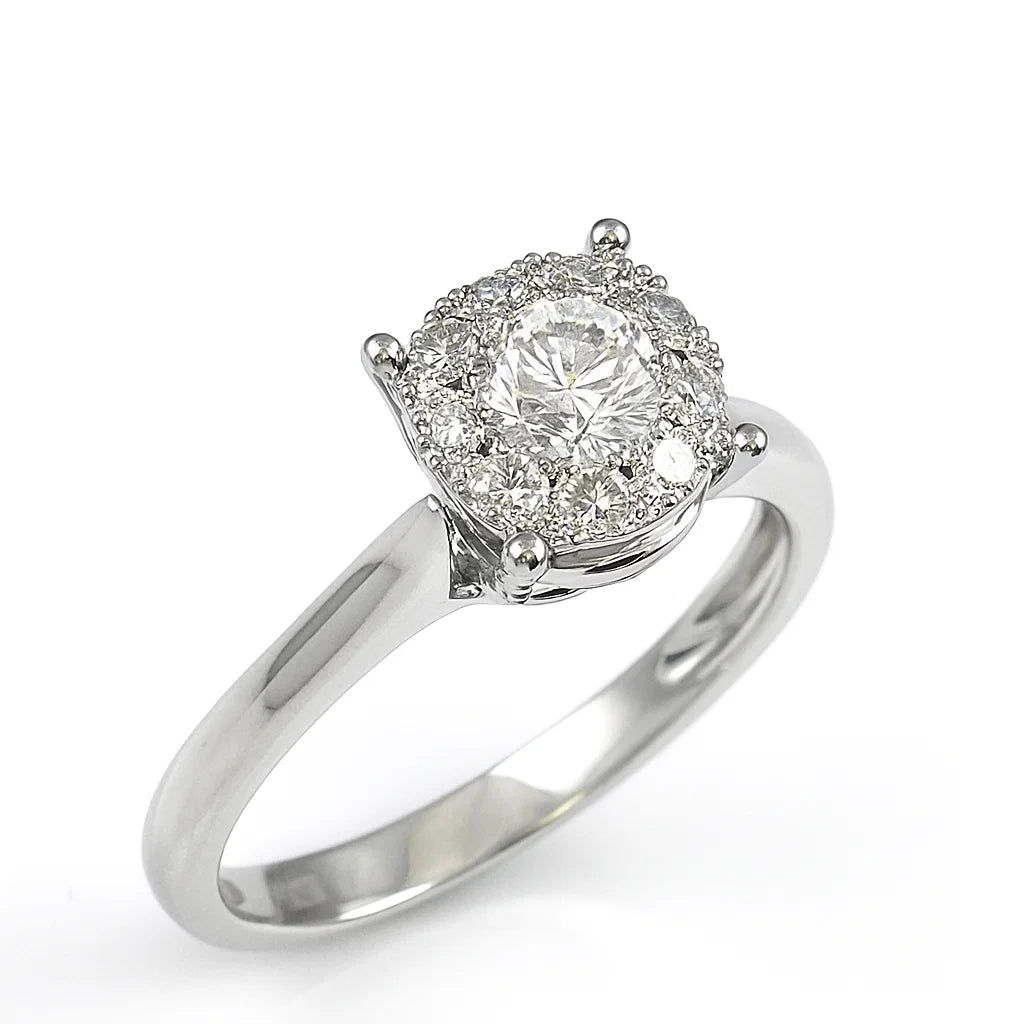 .50ct Diamond Illusion White Gold Ring