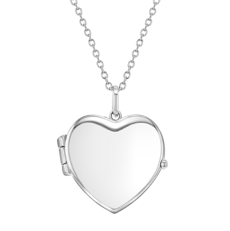 Heart Shaped Photo Locket Necklace