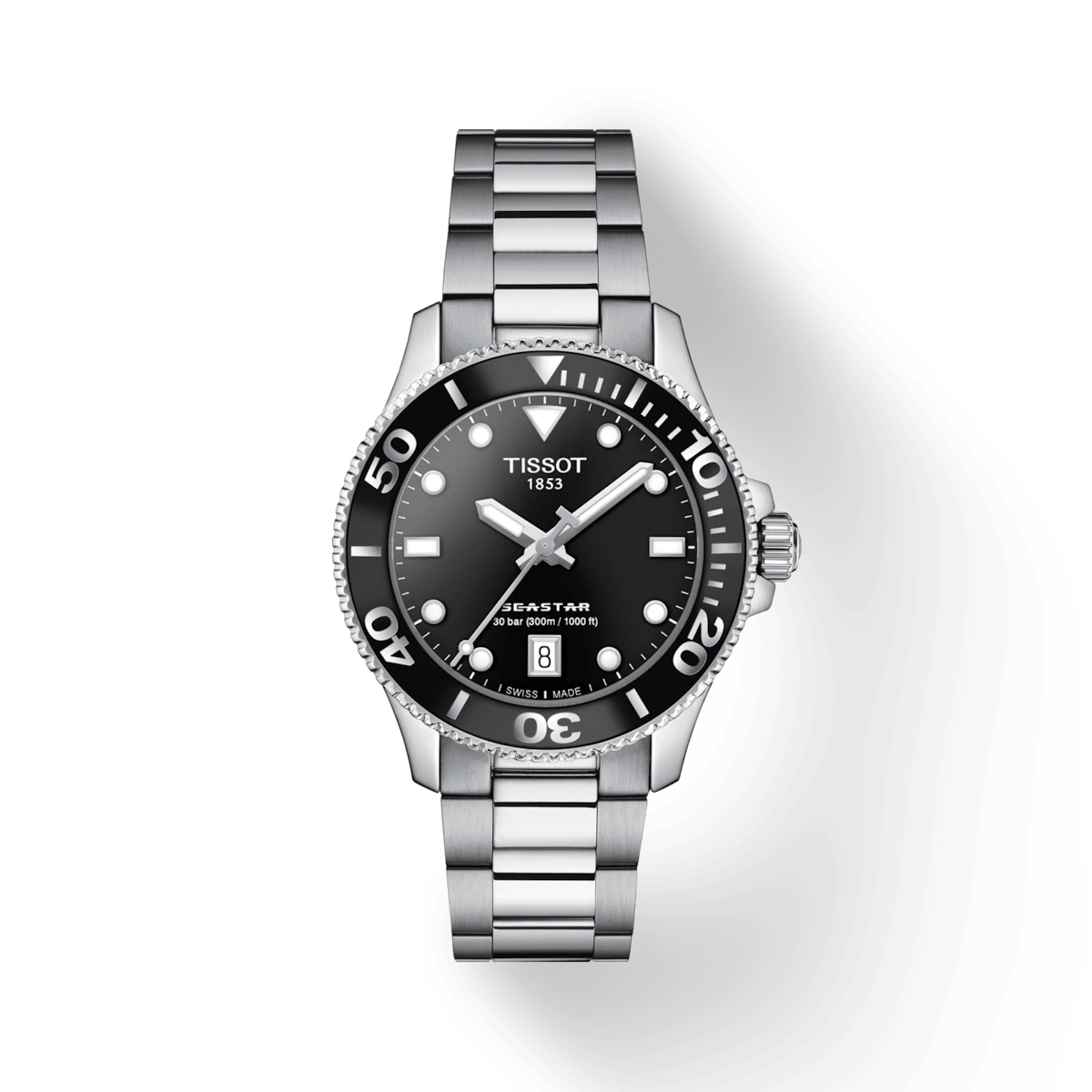 Seastar 1000 36MM Black/Steel Watch