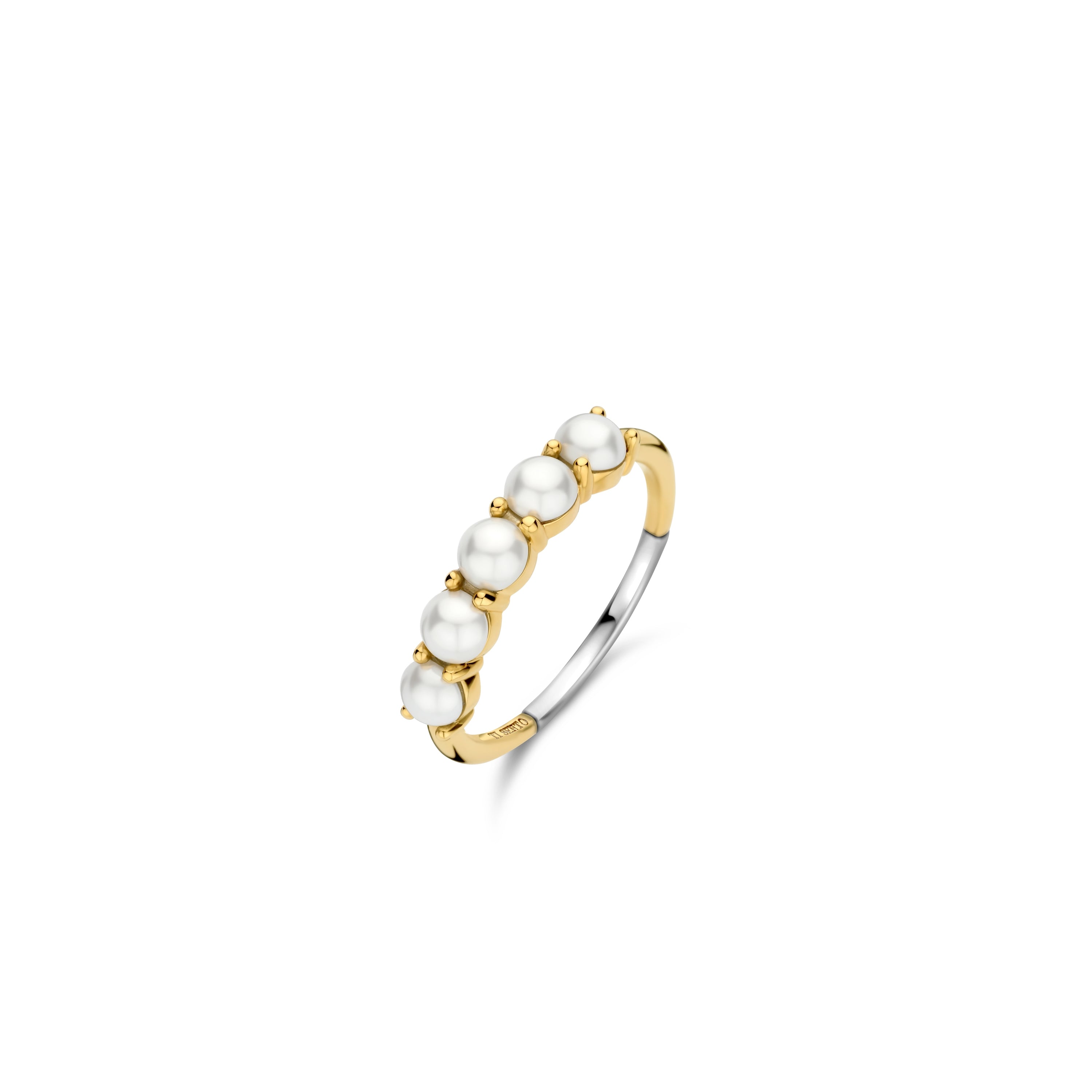 Pearl Cluster Golden Ring