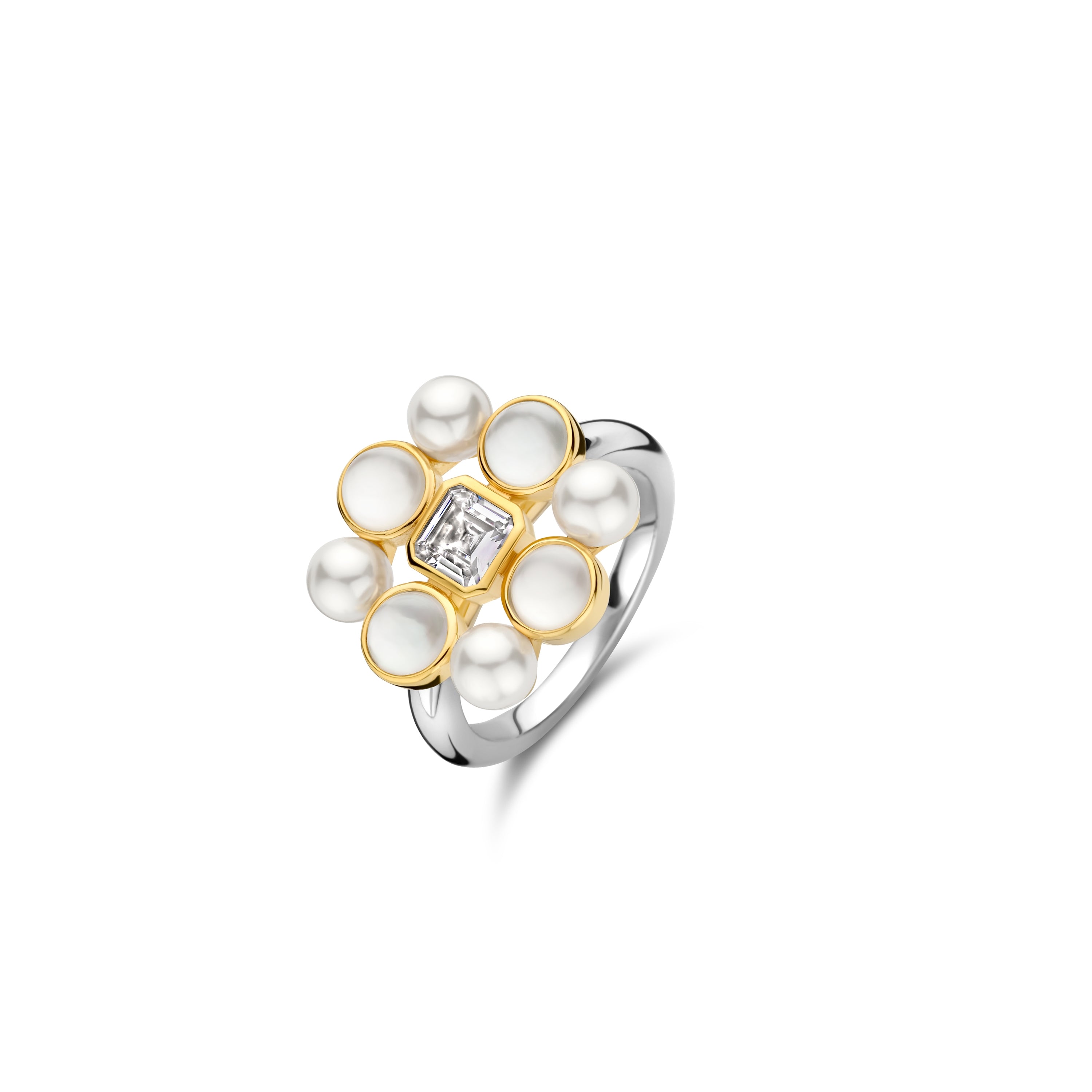 Pearl Cluster Small Ring