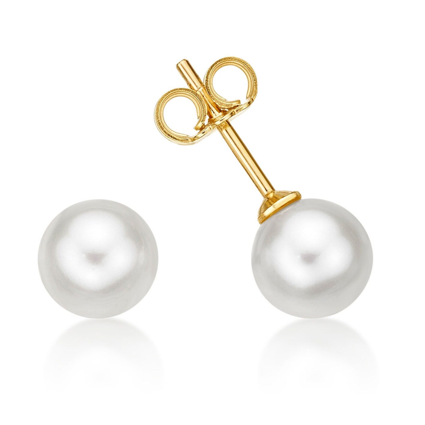 8MM Pearl Stud Earrings