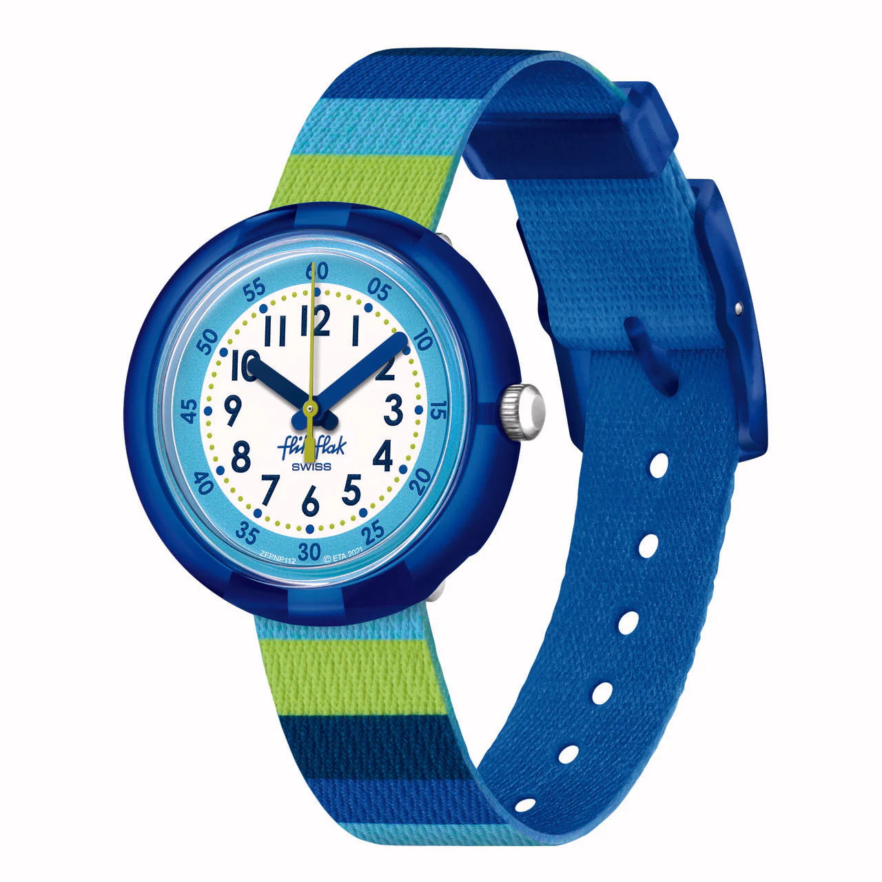 Stripy blue Kids Watch