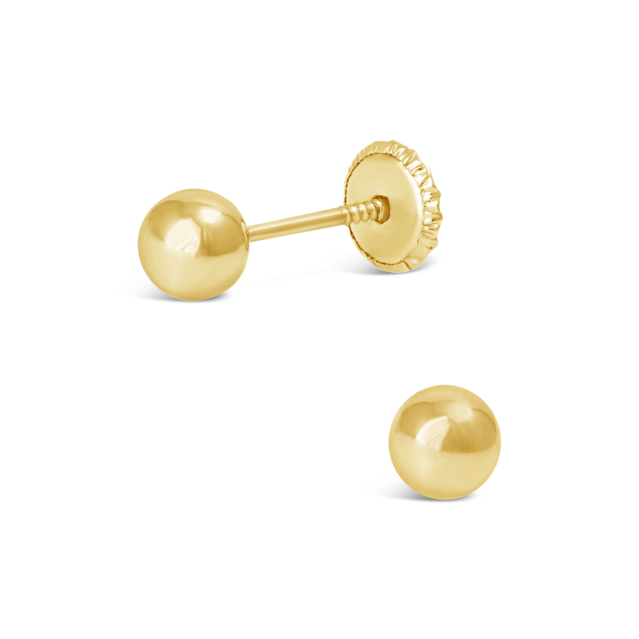 5MM Full Ball Stud Earrings