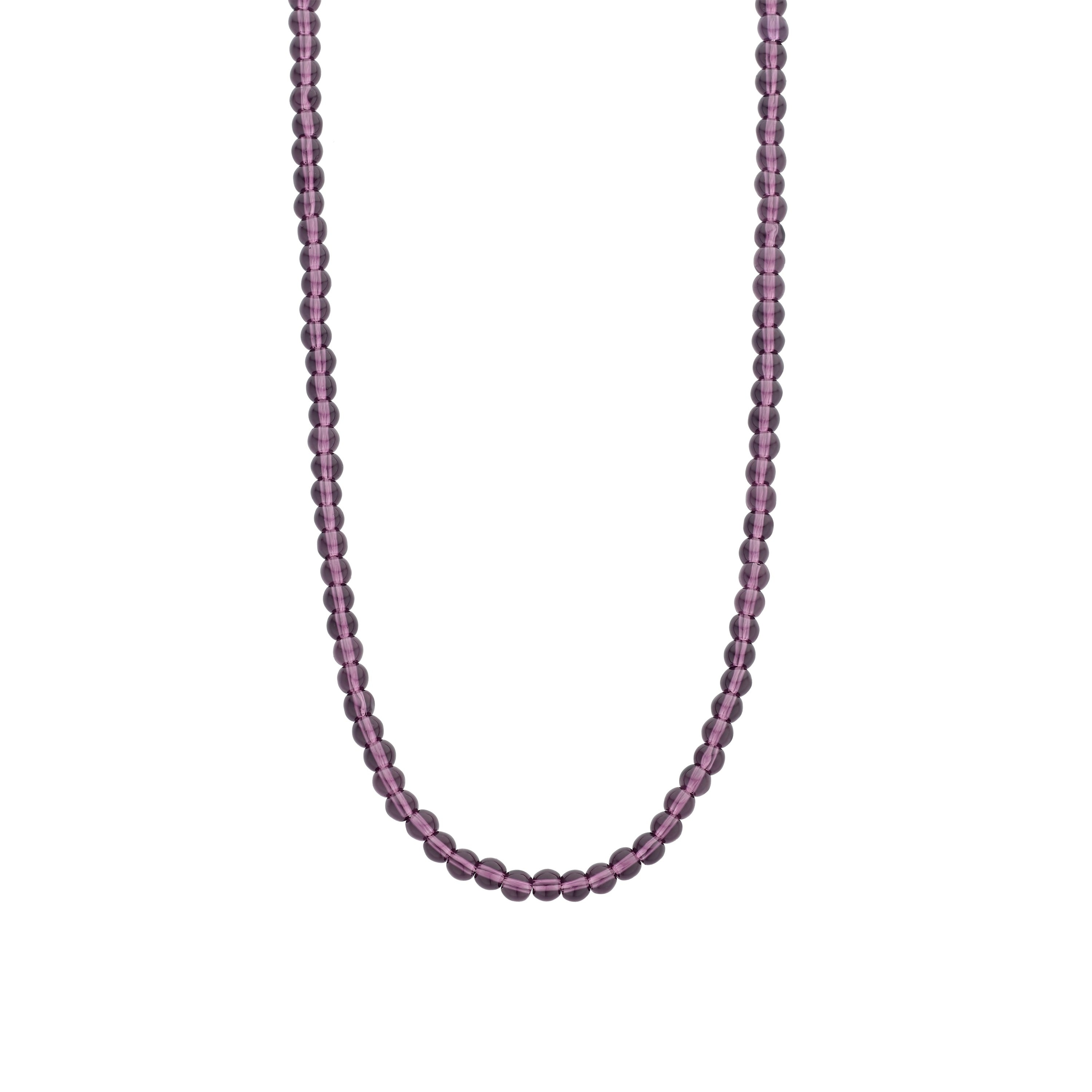 Radiant Violet 4MM Bead Necklace