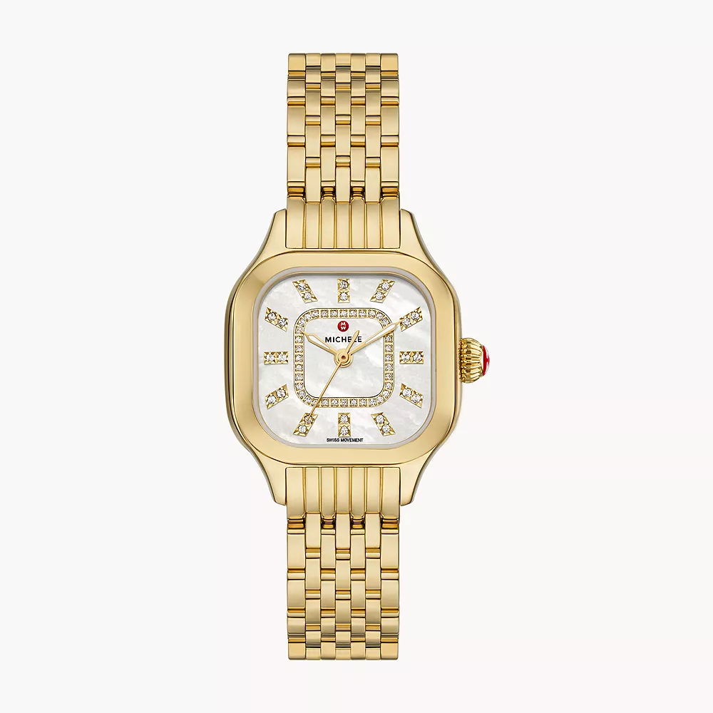 Meggie 29MM Yellow Gold Mother Pearl Watch