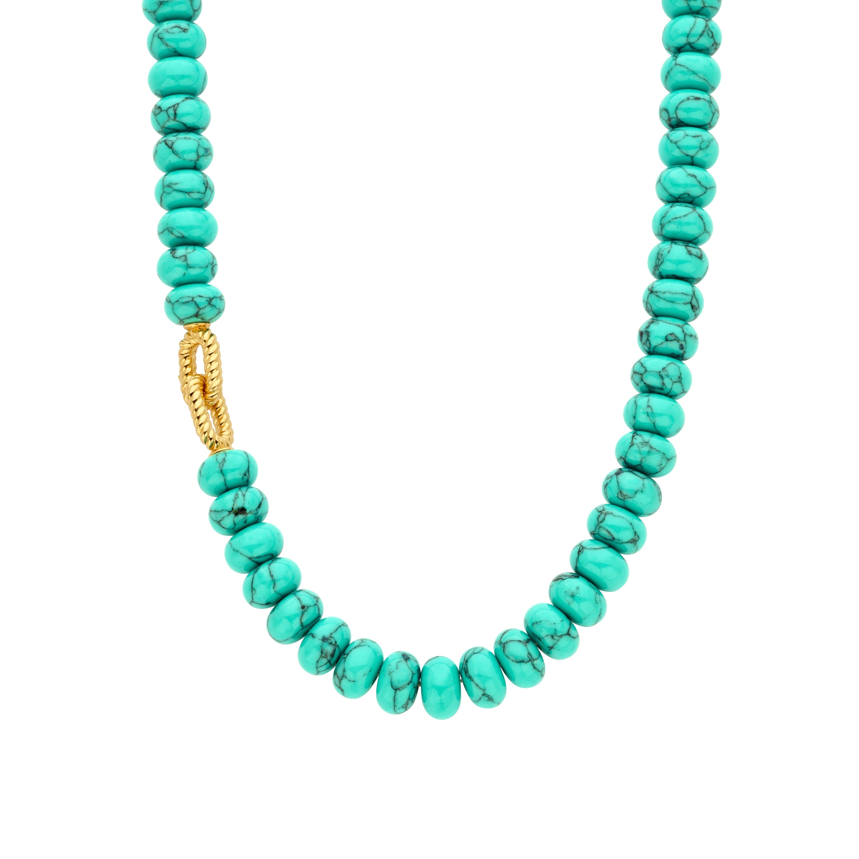 Tropical Turquoise Bead Necklace