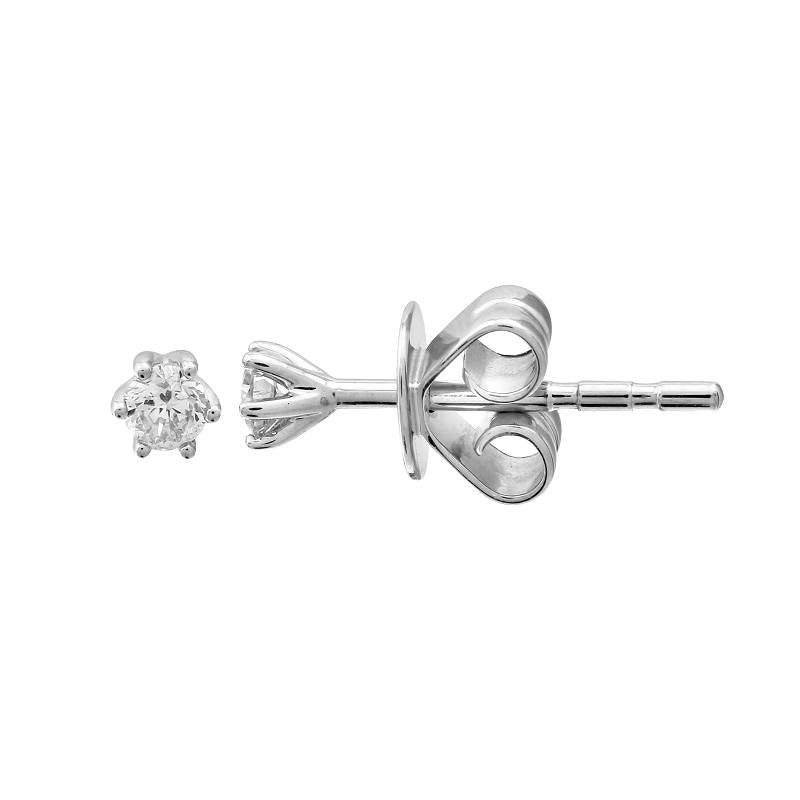 .10ct Solitaire Diamond Five Prong Stud Earrings