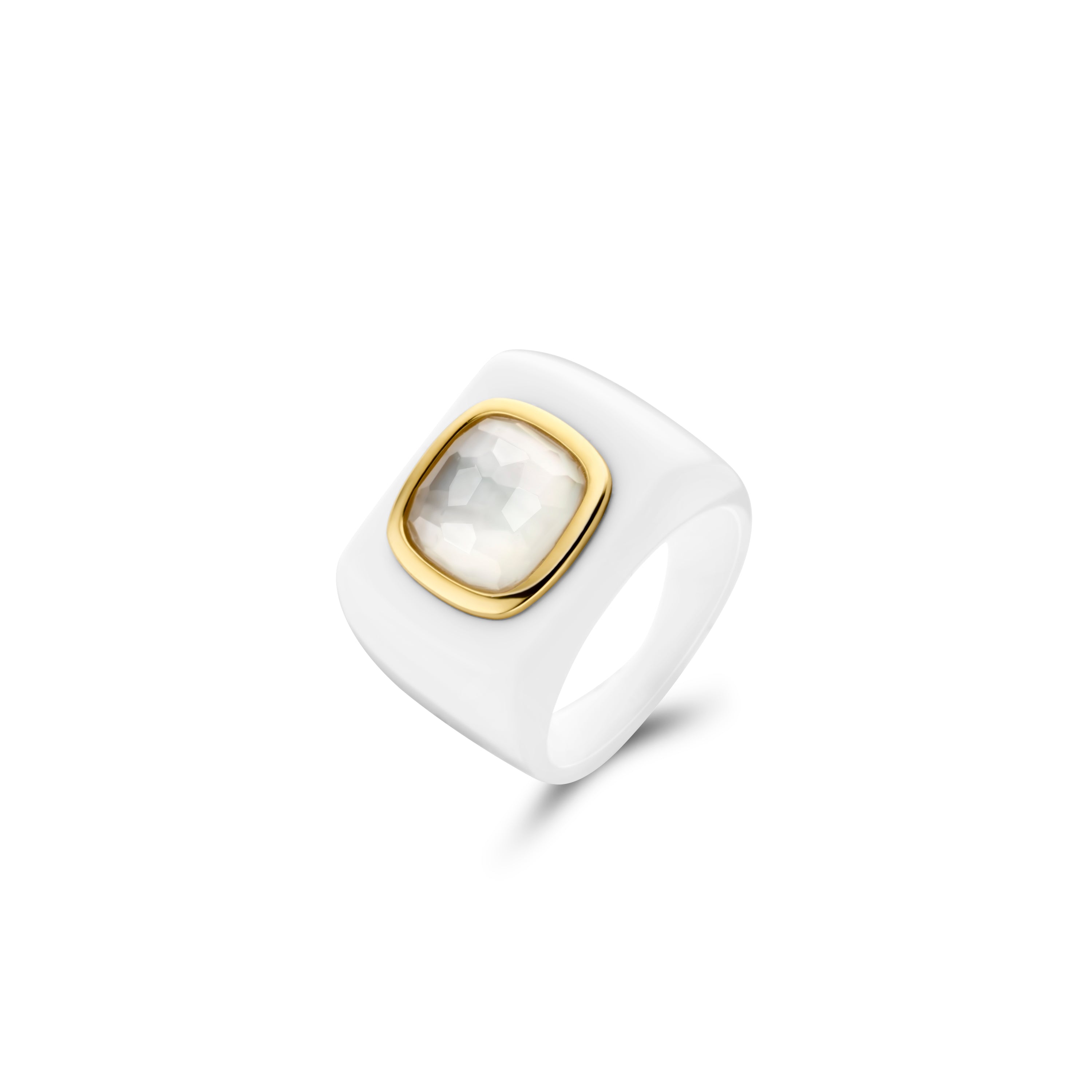 Outspoken White Ring