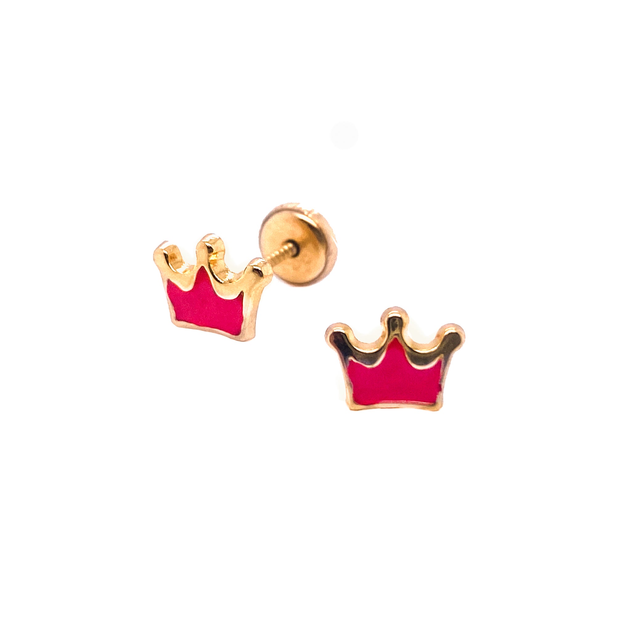 Red Crown Earrings