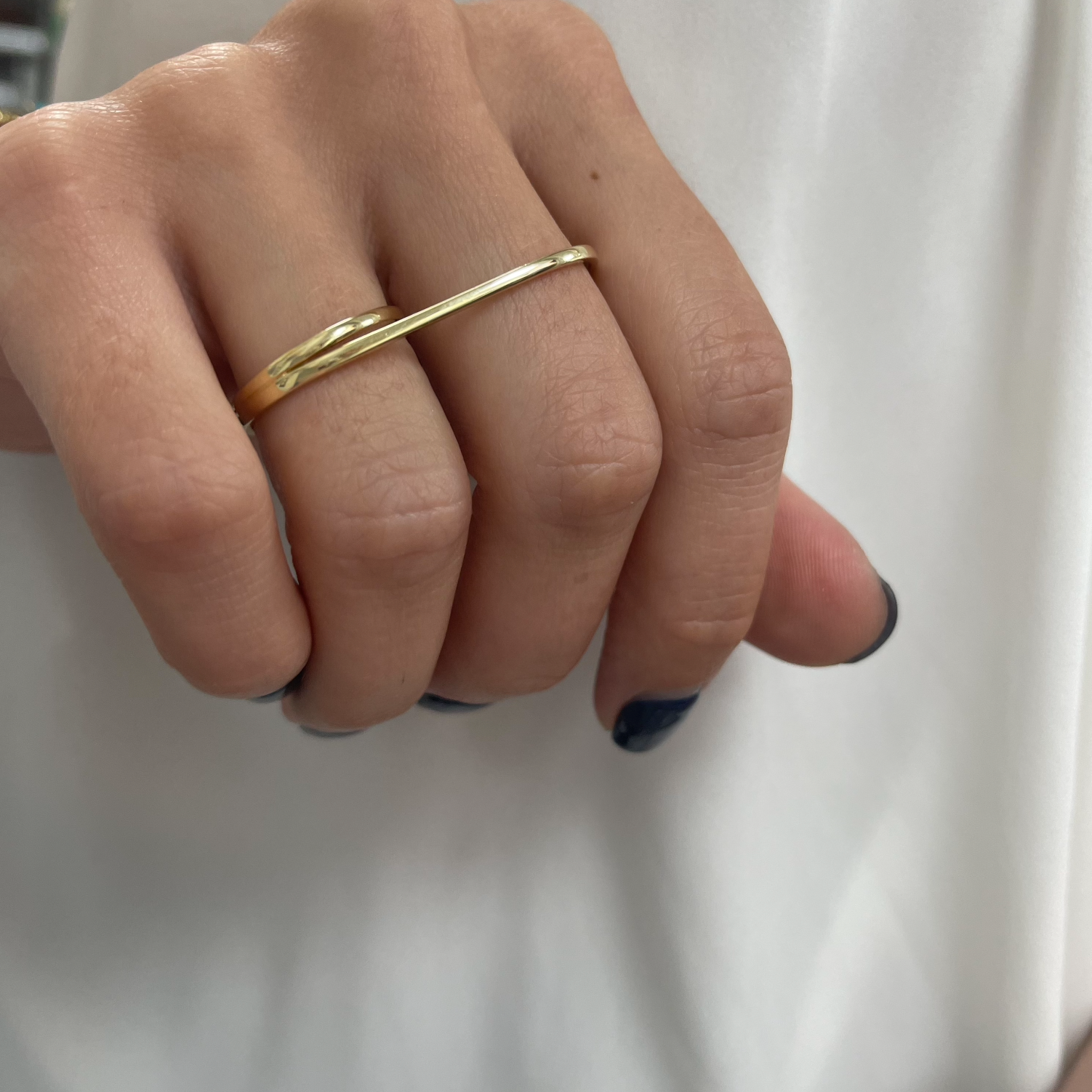 Double Finger Gold Ring