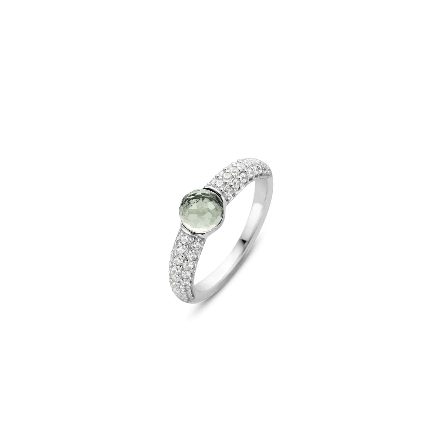 Green Pave Ring