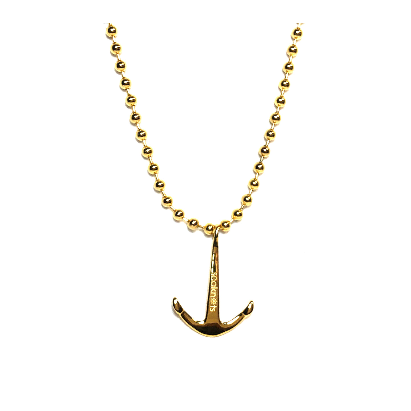 Anchor Yellow Necklace