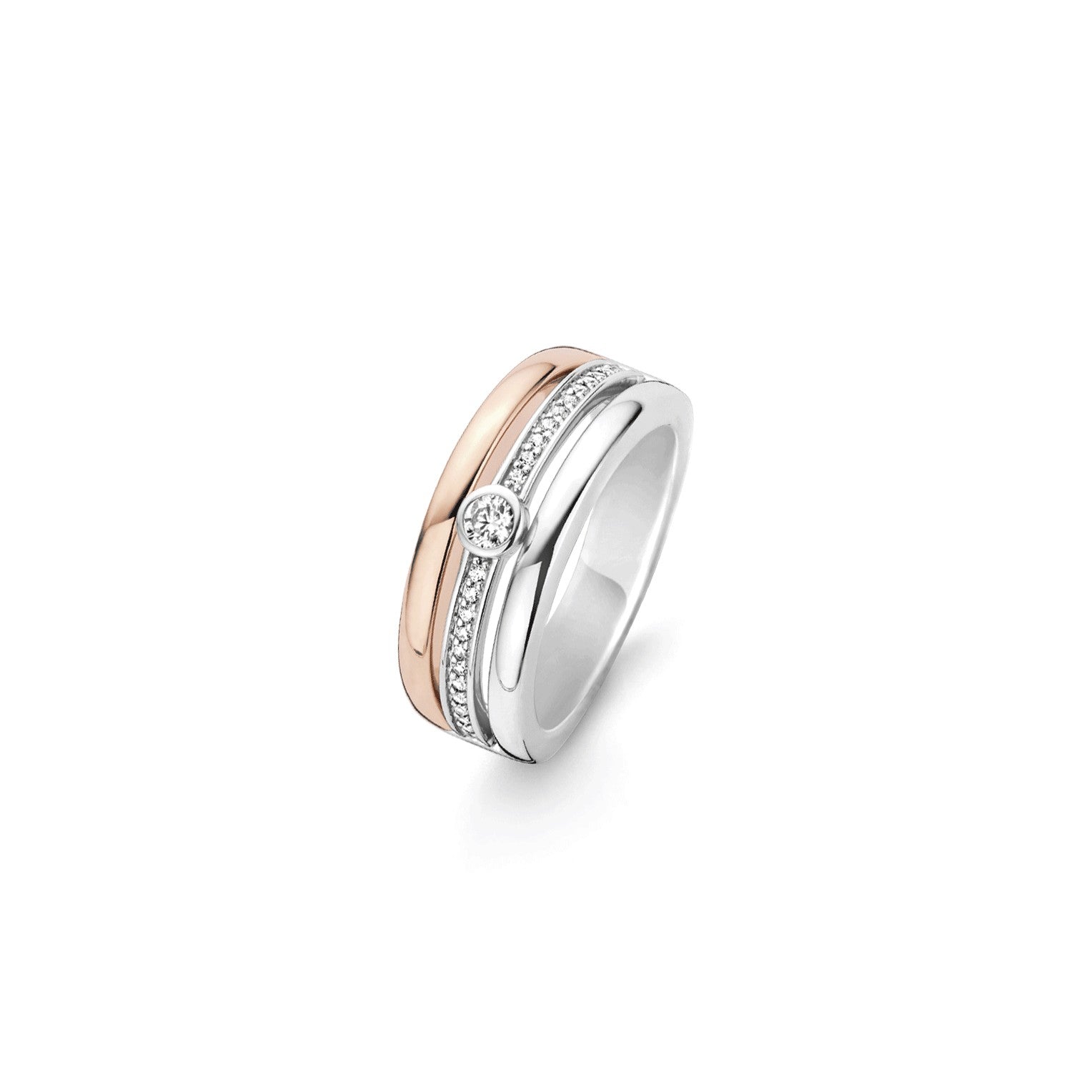 Triple Band Rose Ring