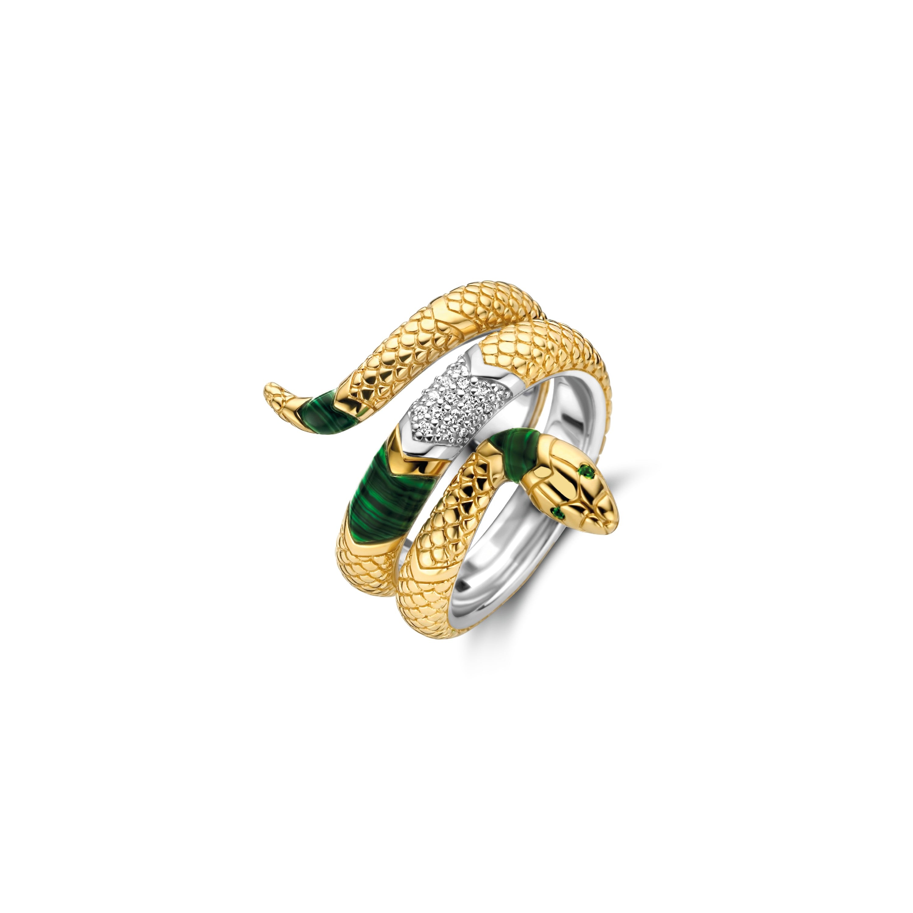Iconic Emerald Snake Ring