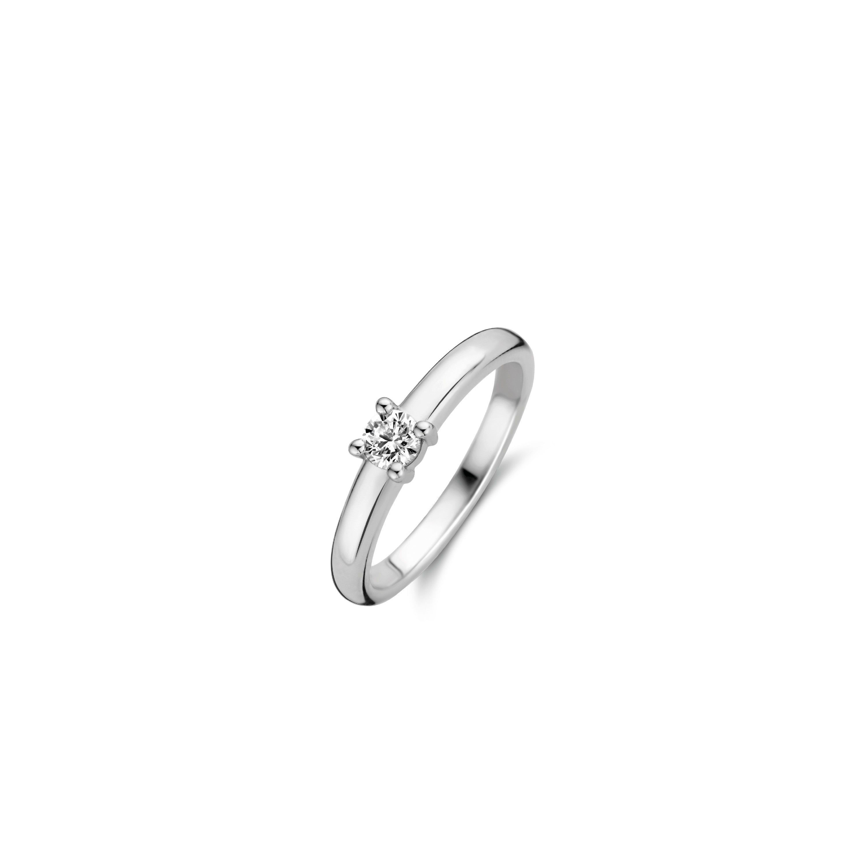 Nature CZ Silver Ring