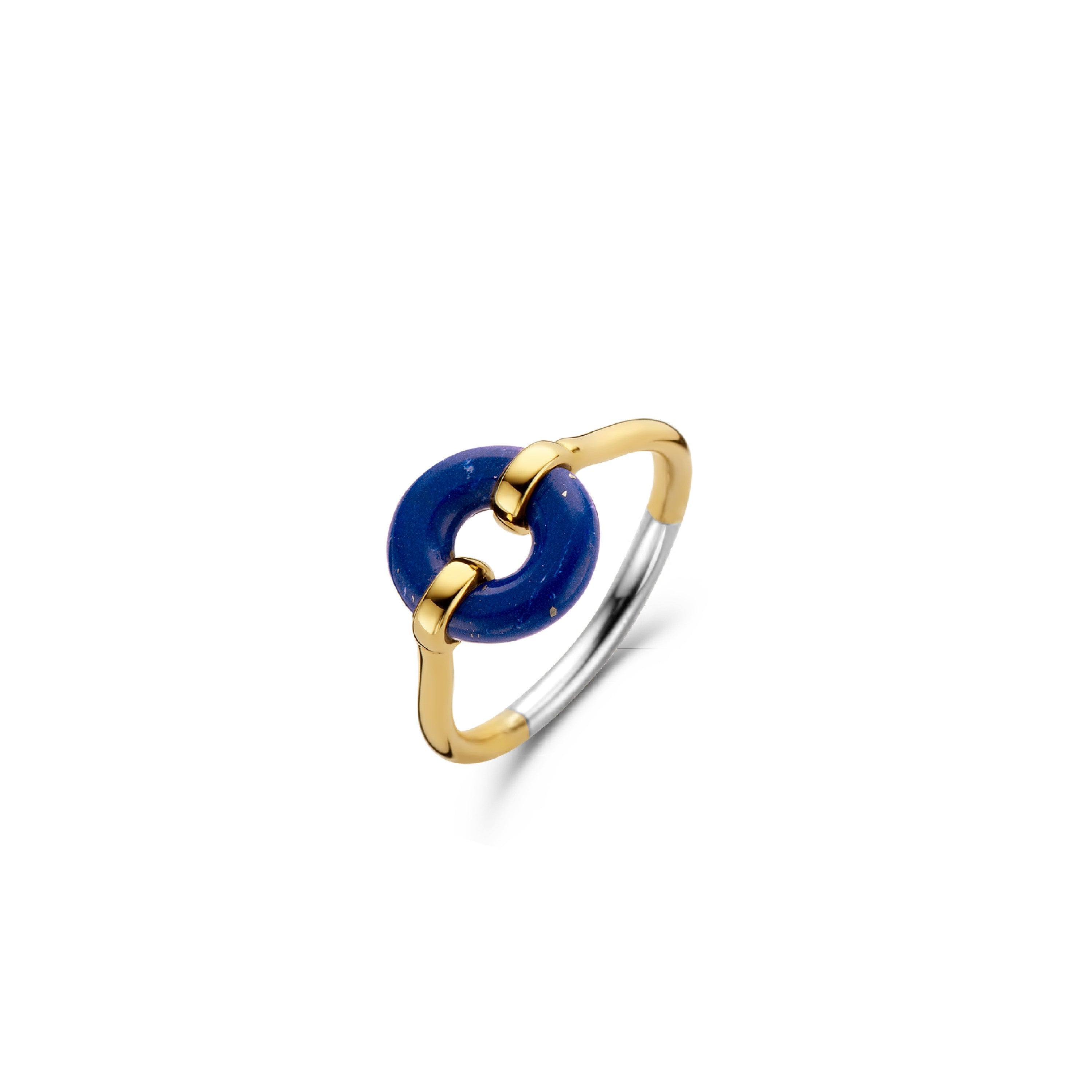 Coin Blue Lapis Ring Small