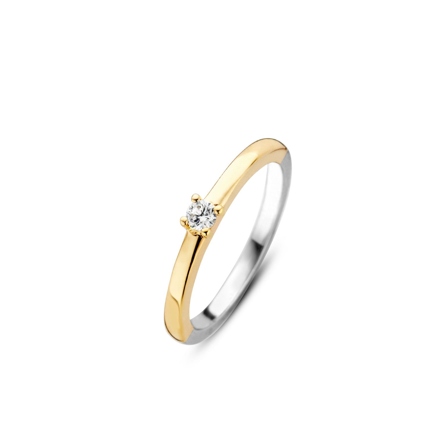 Sparkly Smooth Golden Ring