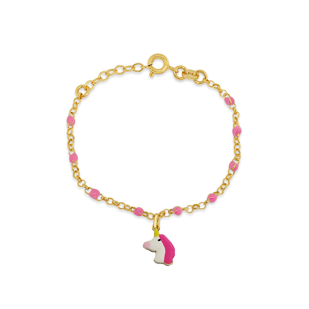 Pink Unicorn Kids Bracelet