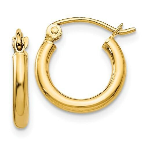 Classic Hoop 3MM Tube Earrings