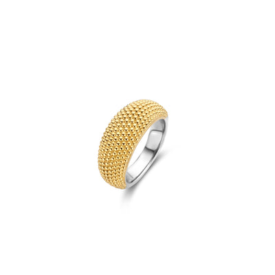 Wide Urchin Golden Ring by Ti Sento - Available at SHOPKURY.COM. Free Shipping on orders over $200. Trusted jewelers since 1965, from San Juan, Puerto Rico.