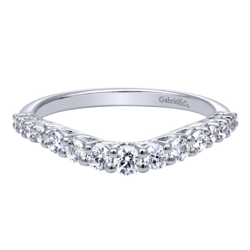 .50ct Curved Diamond Band