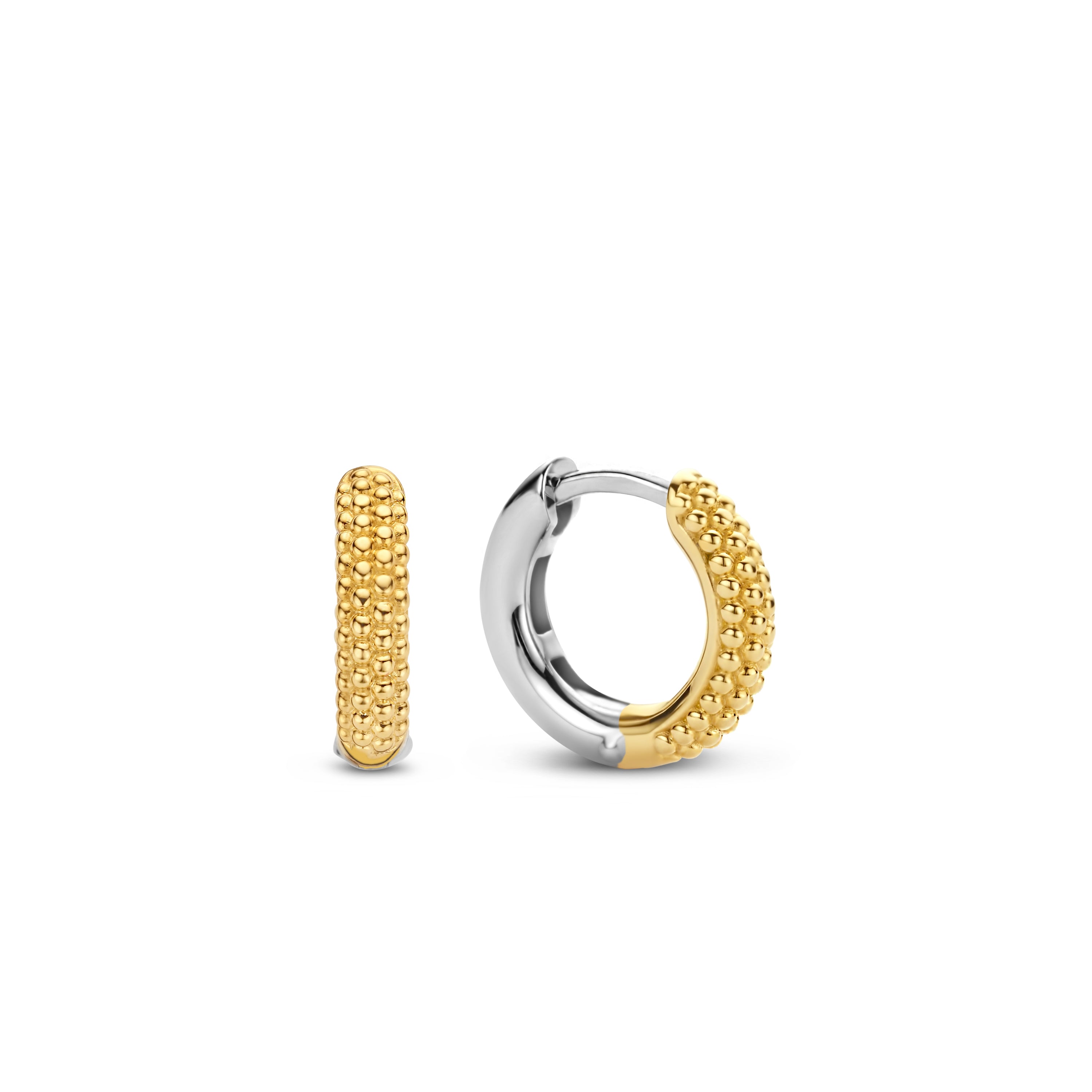 Urchin Golden 14MM Huggie Earrings