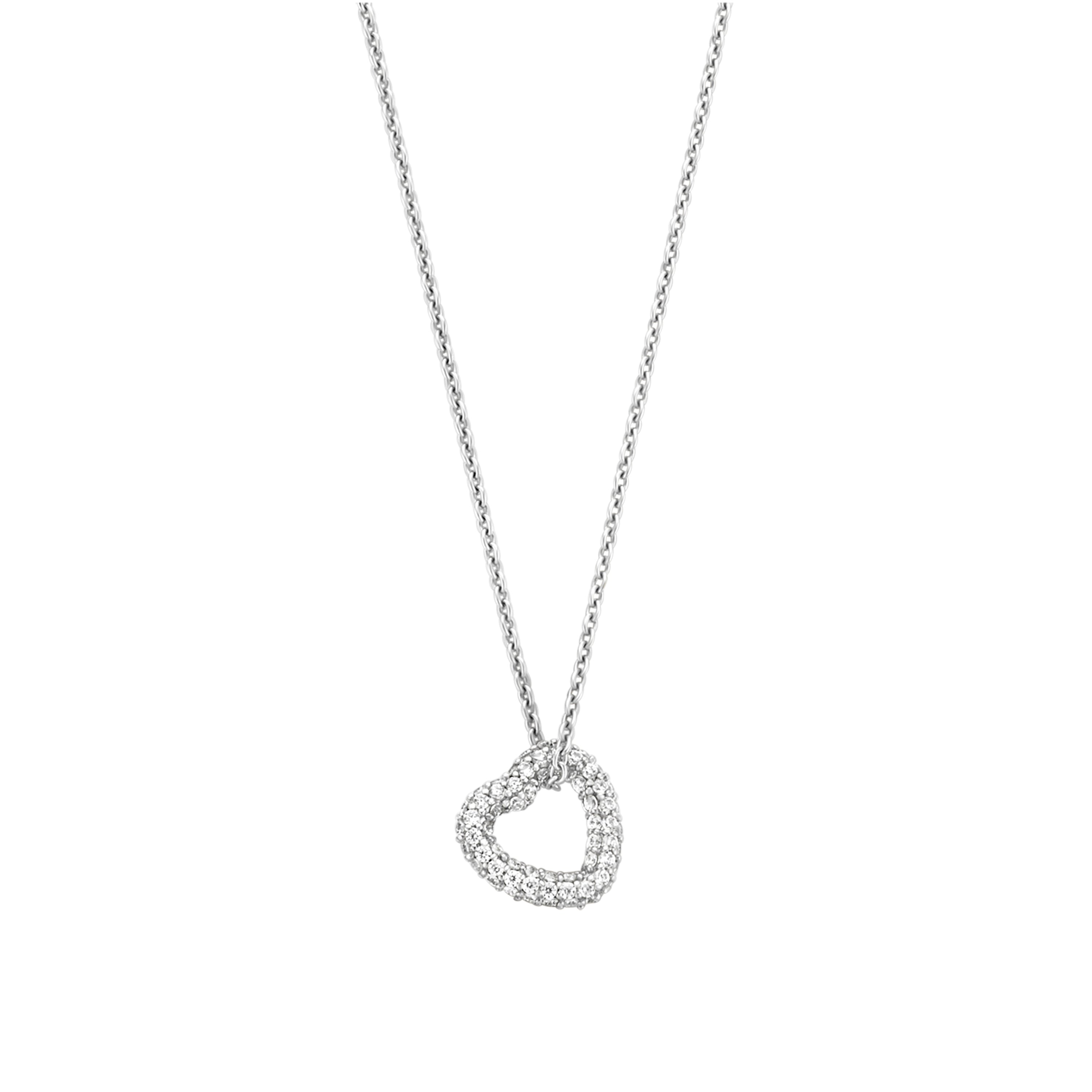 Unique Heart Pave Necklace