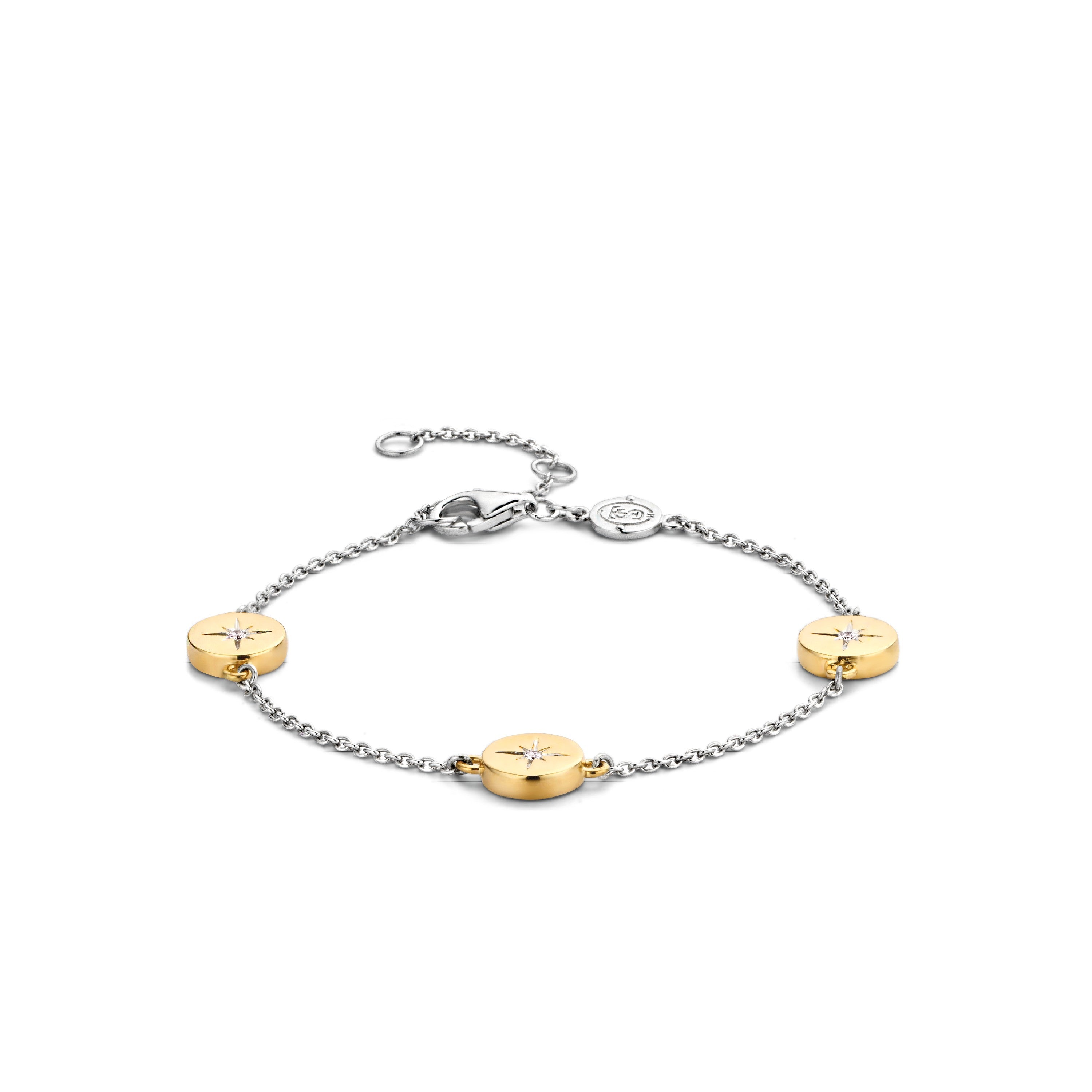 Stars Two Tone Bracelet