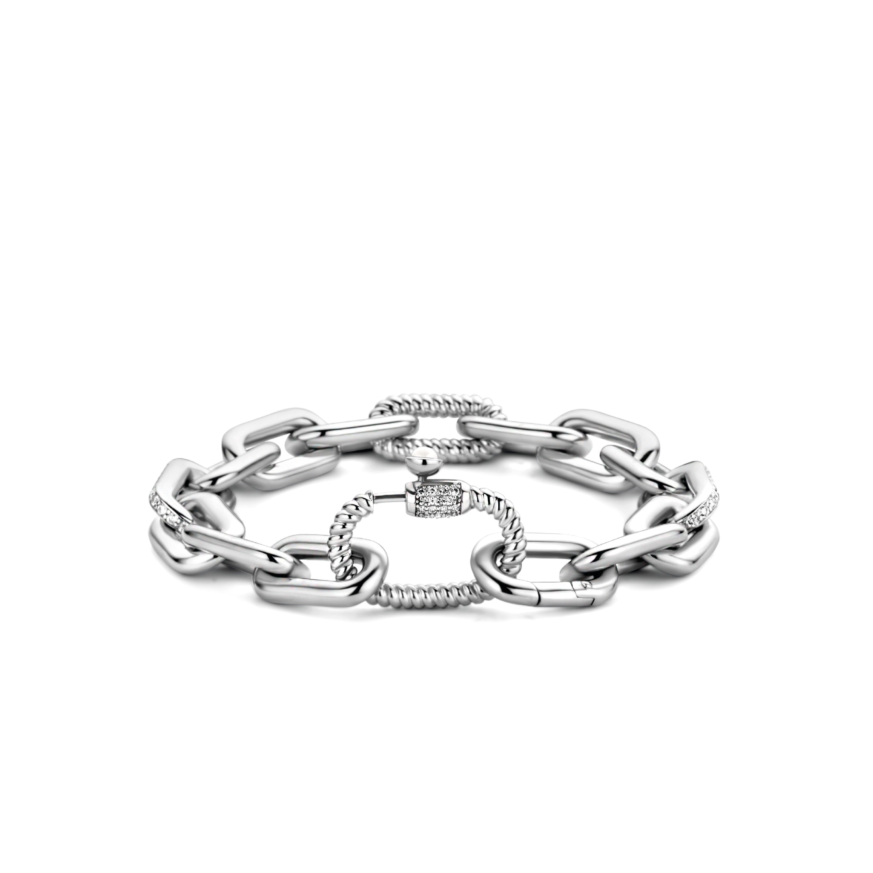 Silver Chunky Links Bracelet