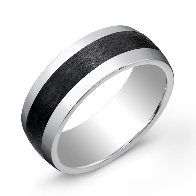 Tungsten Brushed 8mm Ring