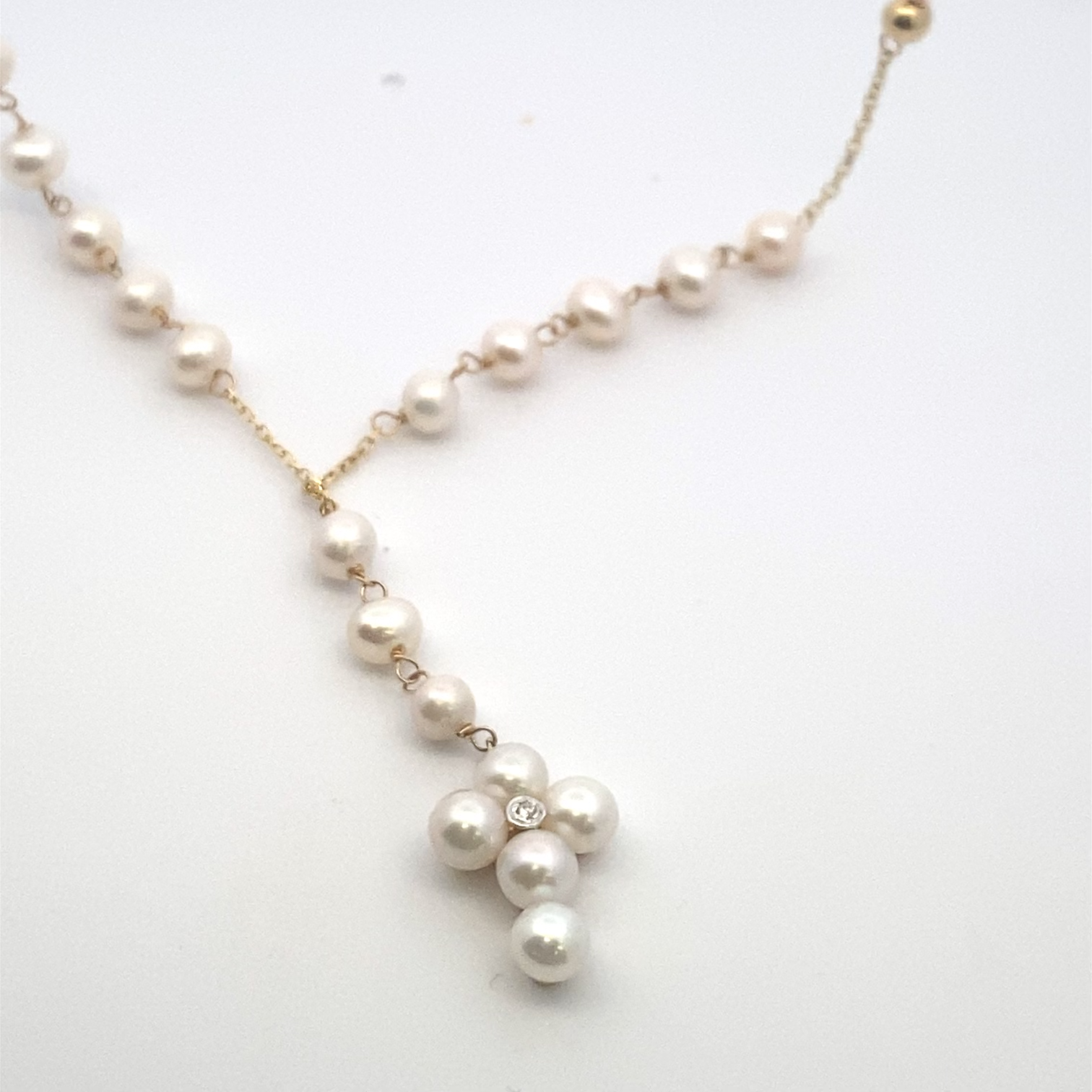 Freshwater Pearl Rosary 14K