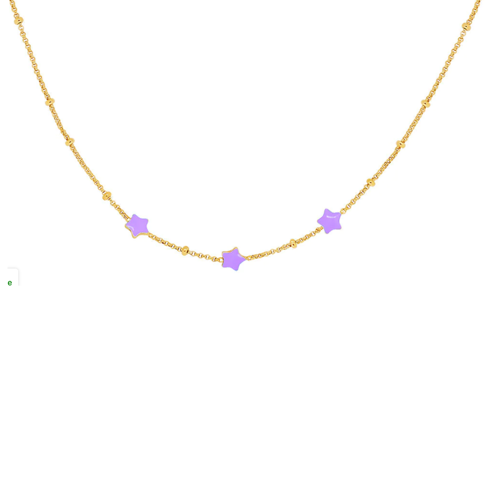 Purple Stars Kids Necklace