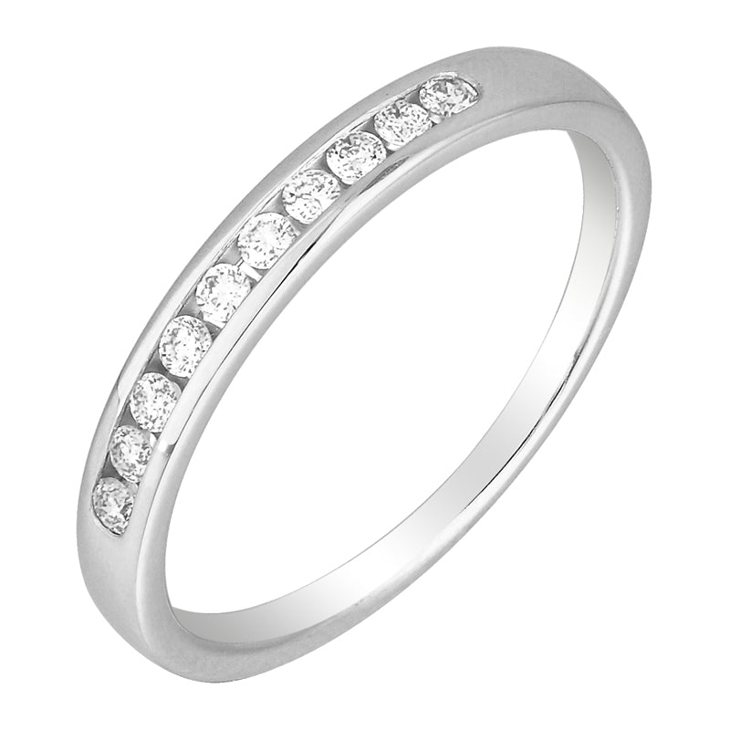 Nine Diamond White Gold Ring