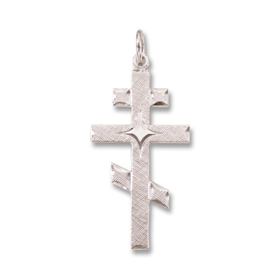 Orthodox Cross Pendant Silver