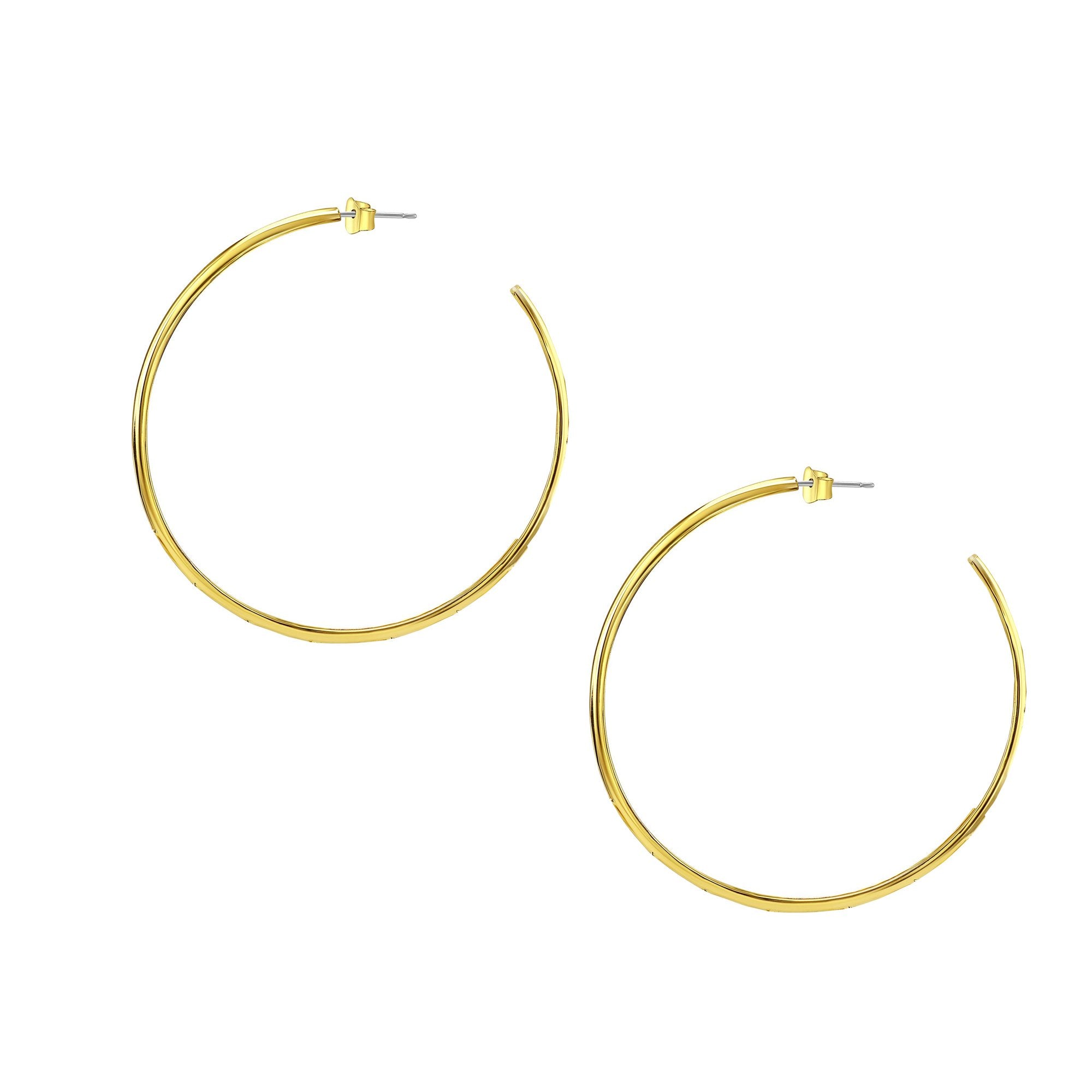 45MM Gold Plated Hoop Earrings