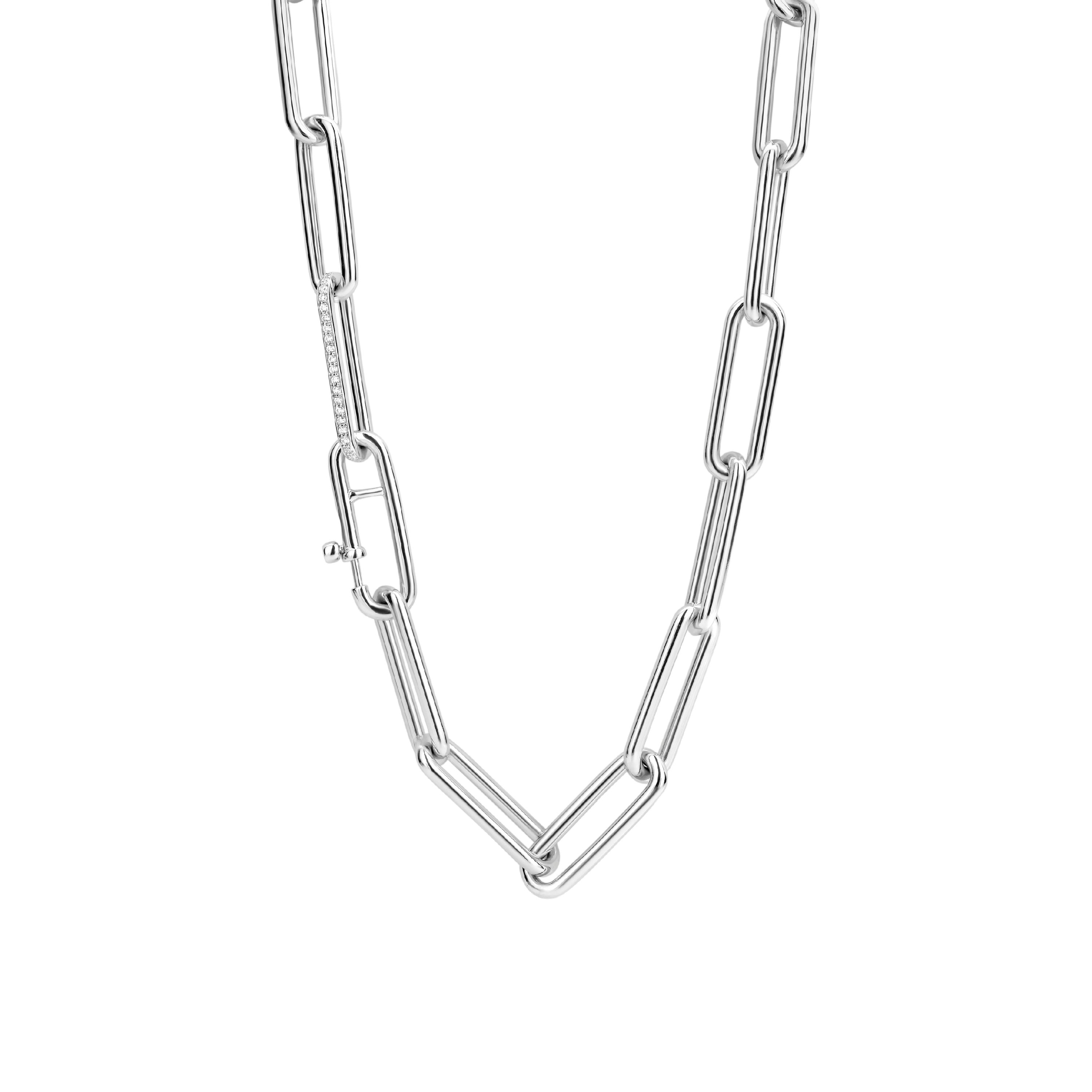 XL Papecllip Silver Necklace