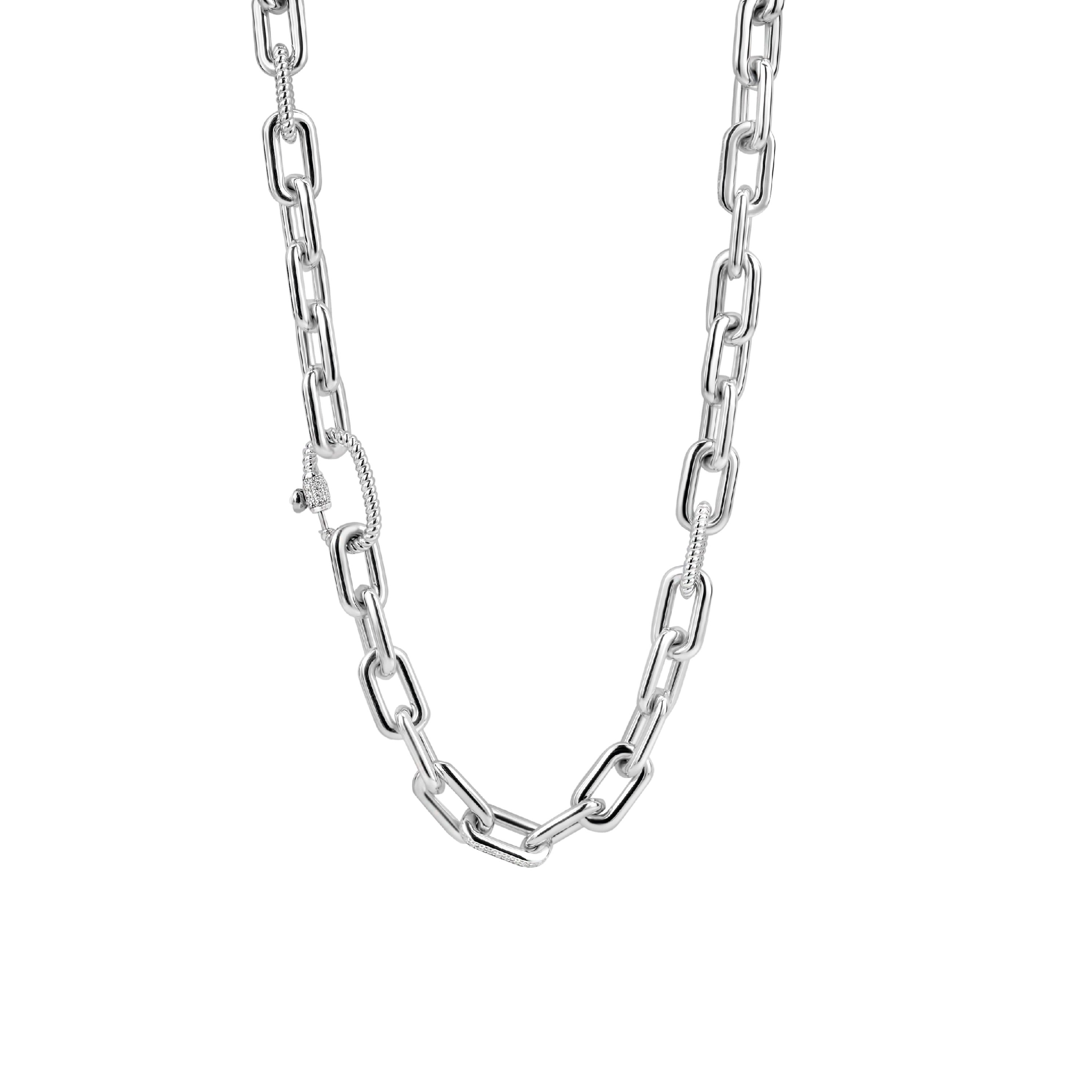 Chunky Silver Links Necklace