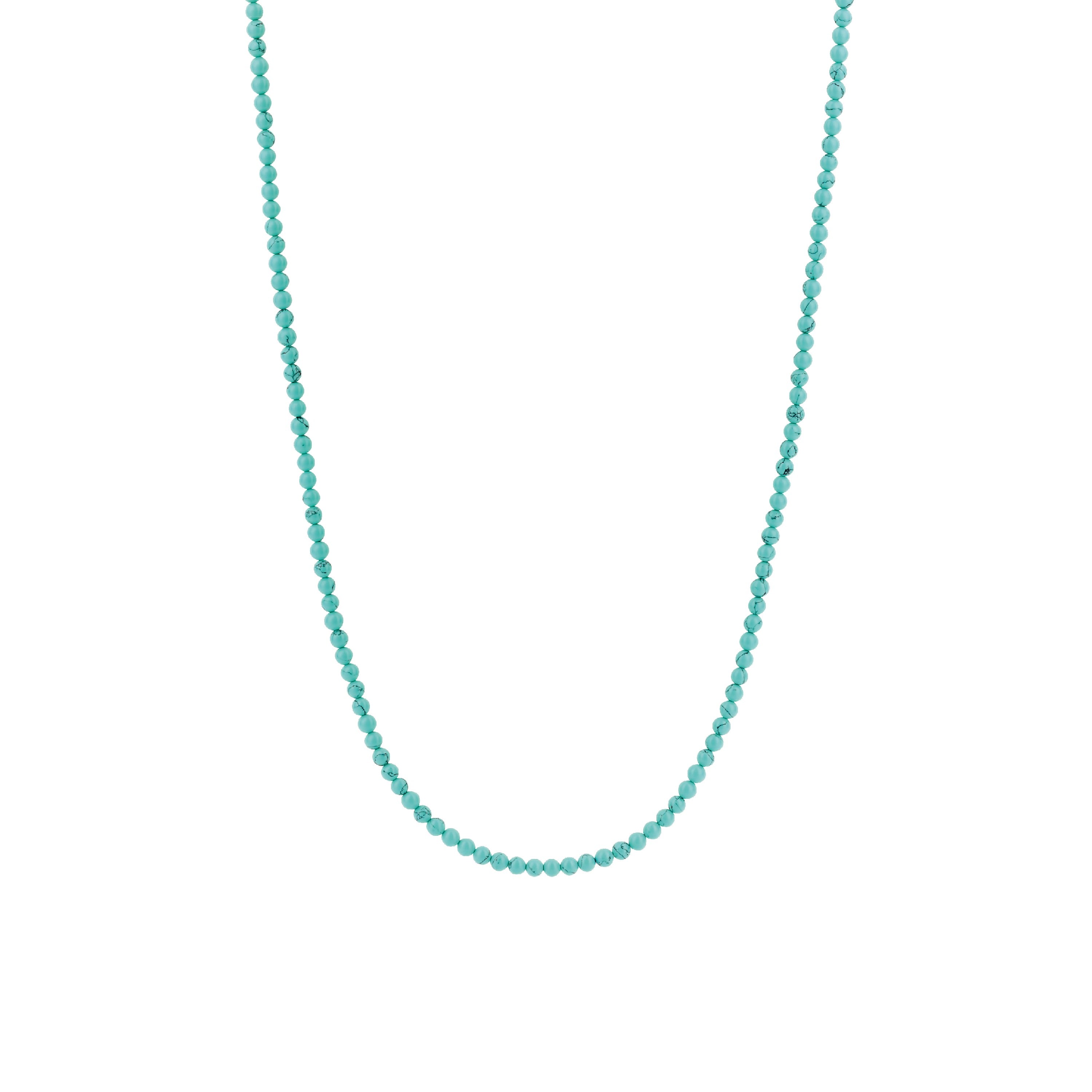 Turquoise Beads Necklace Long