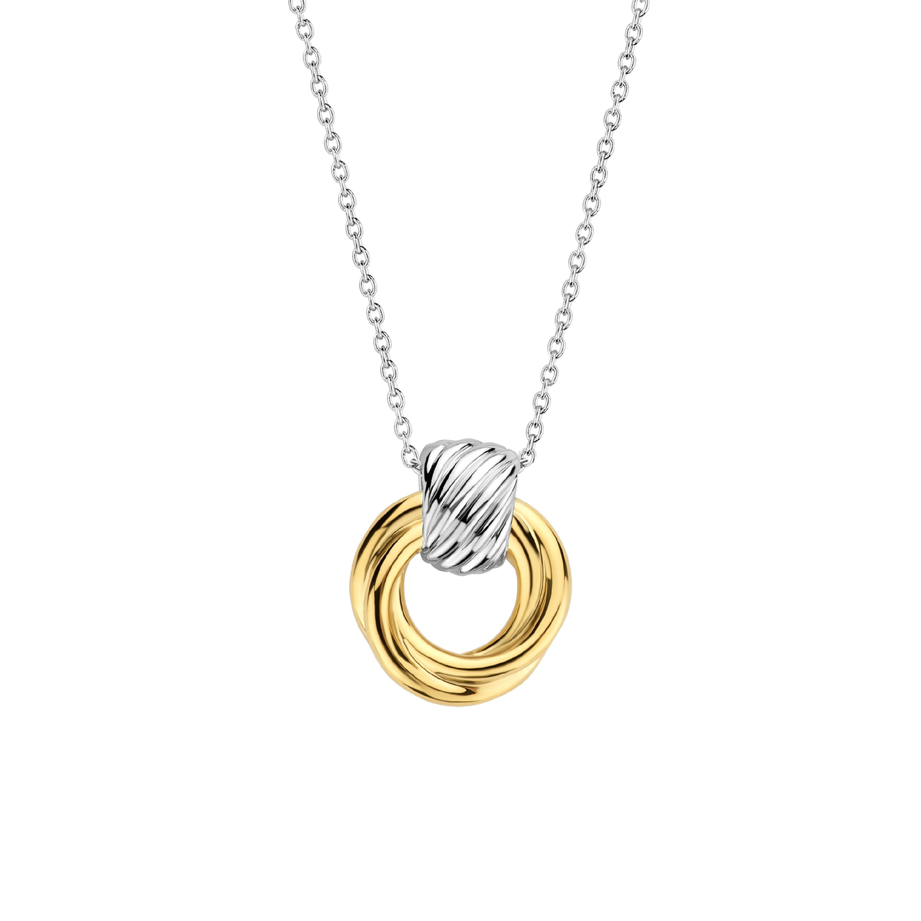 Modern Trinity Two Tone Necklace