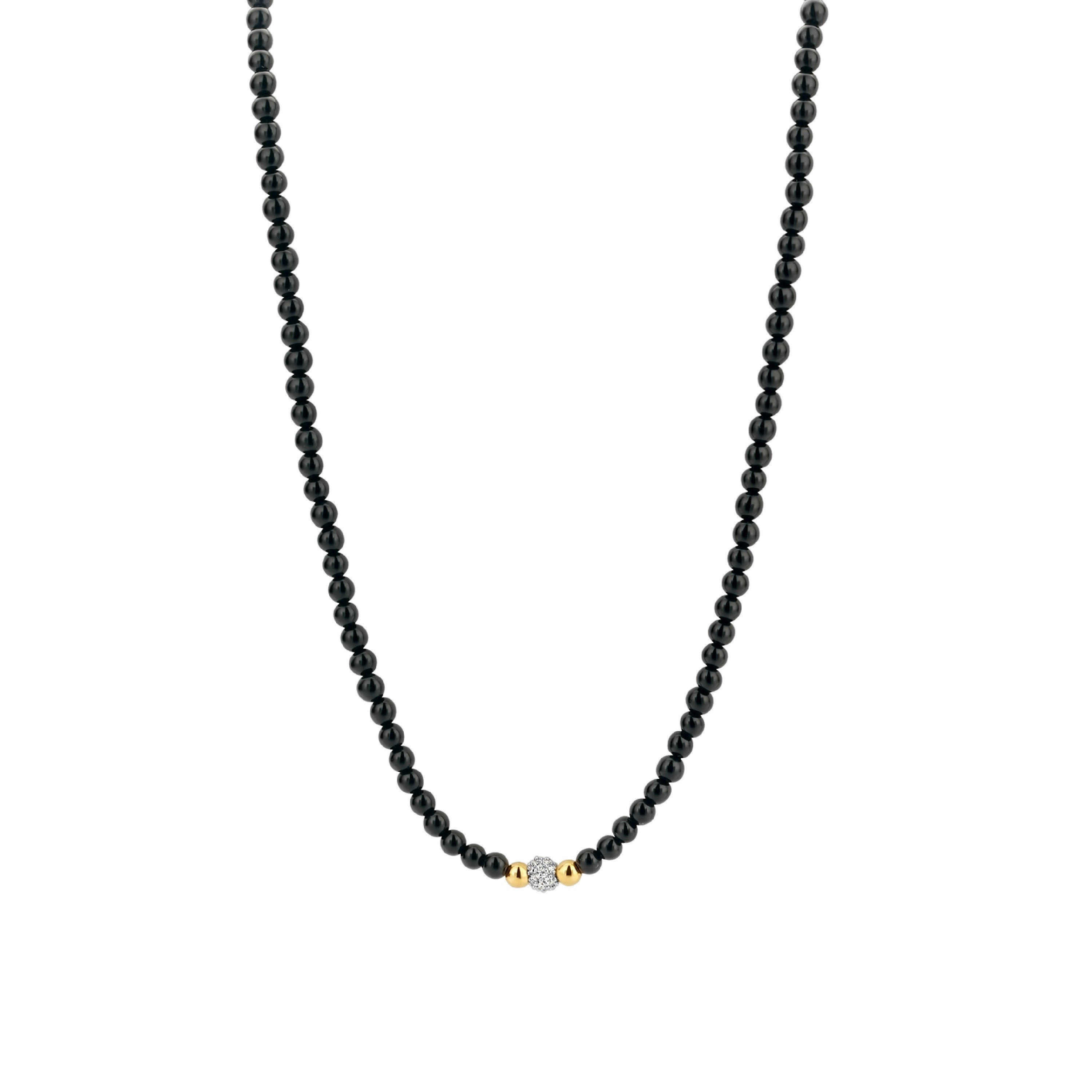 Starry Night Black Bead Necklace