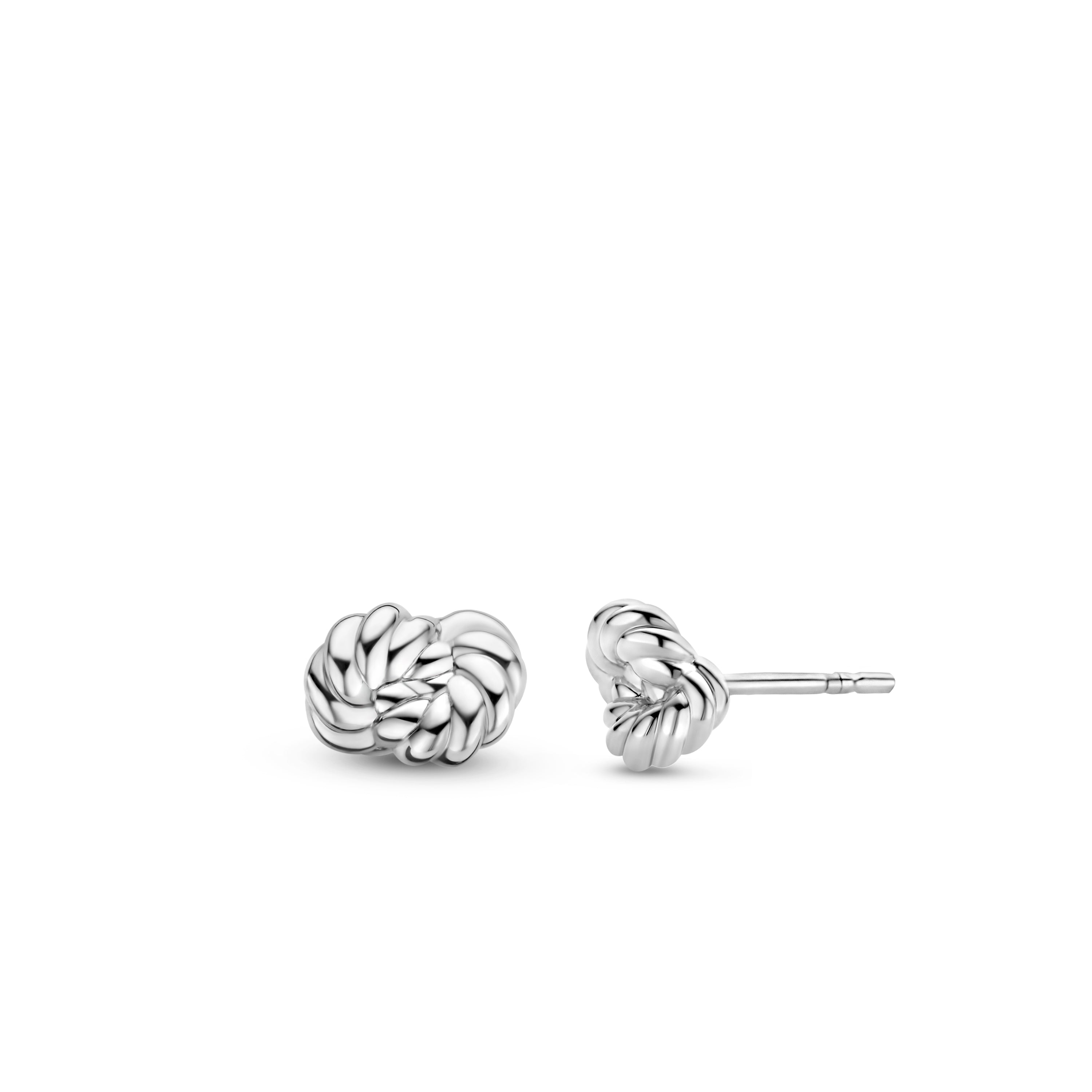 Braided Knot Stud Earrings