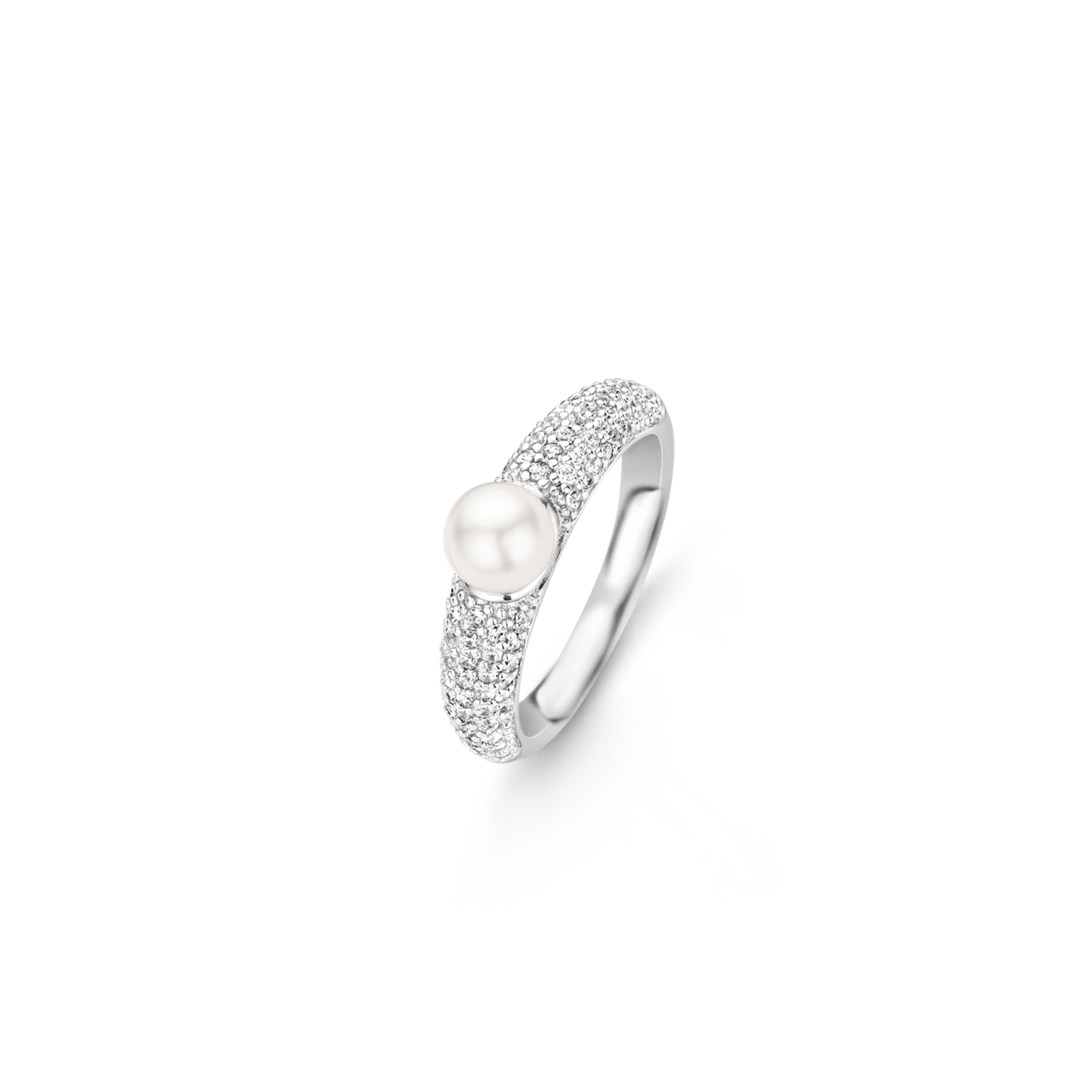 Pave Pearl Ring